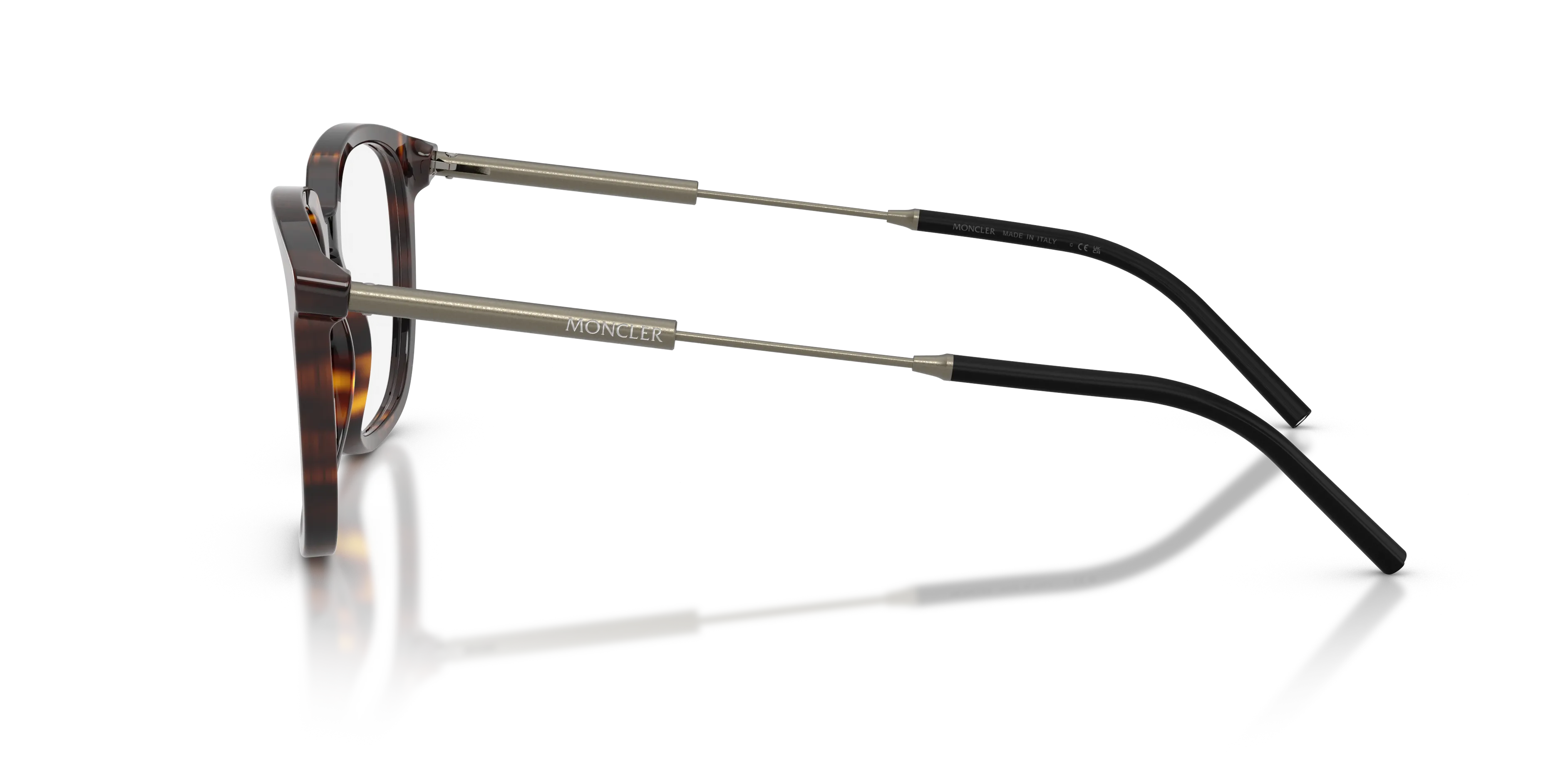 Moncler ME2012 3002 Montature da vista Acetato Tartaruga Trasparente Pantos Normale - immagine 4