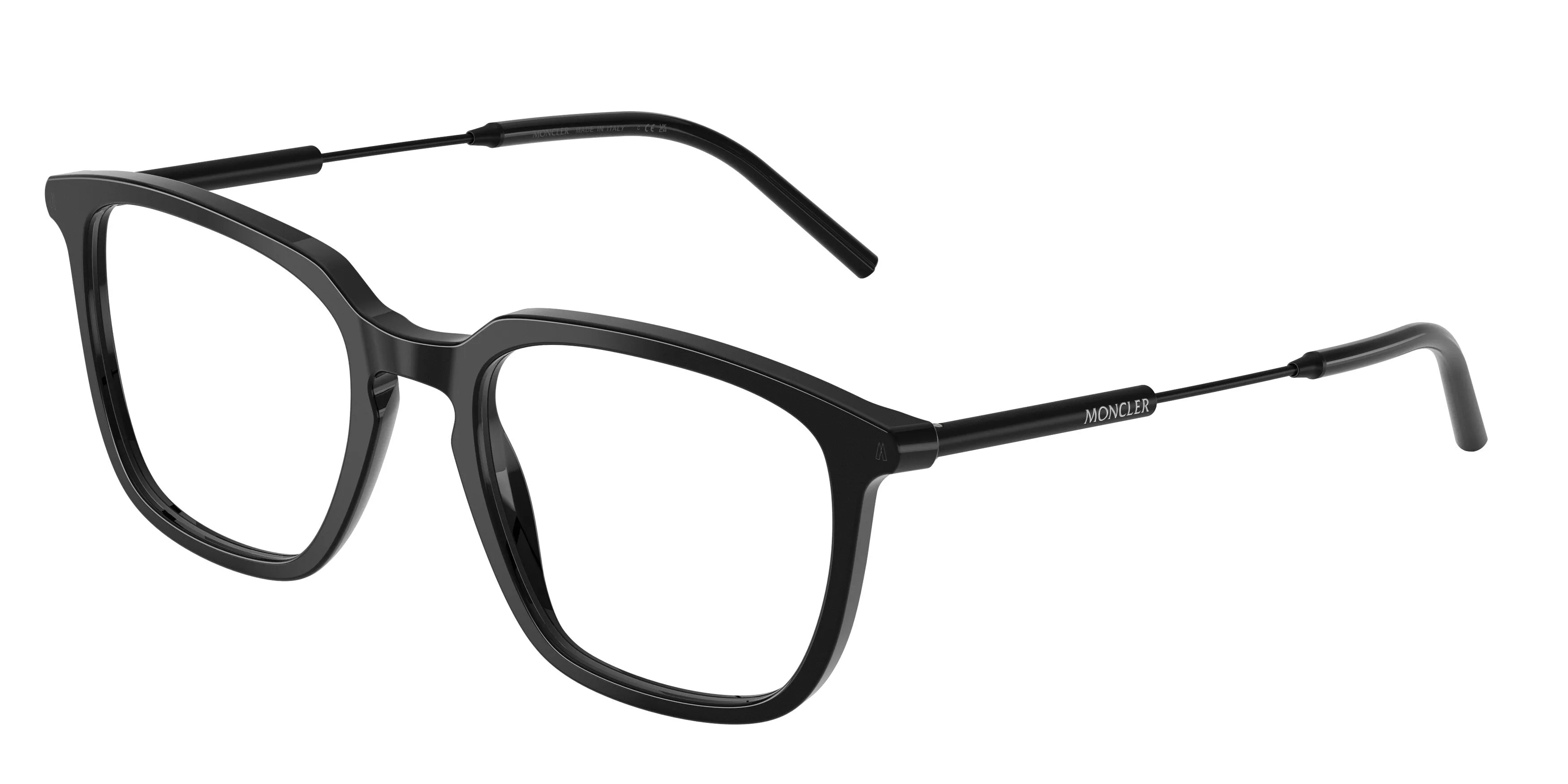 Moncler ME2012 3001 Montature da vista Acetato Nero Trasparente Pantos Normale - immagine 1
