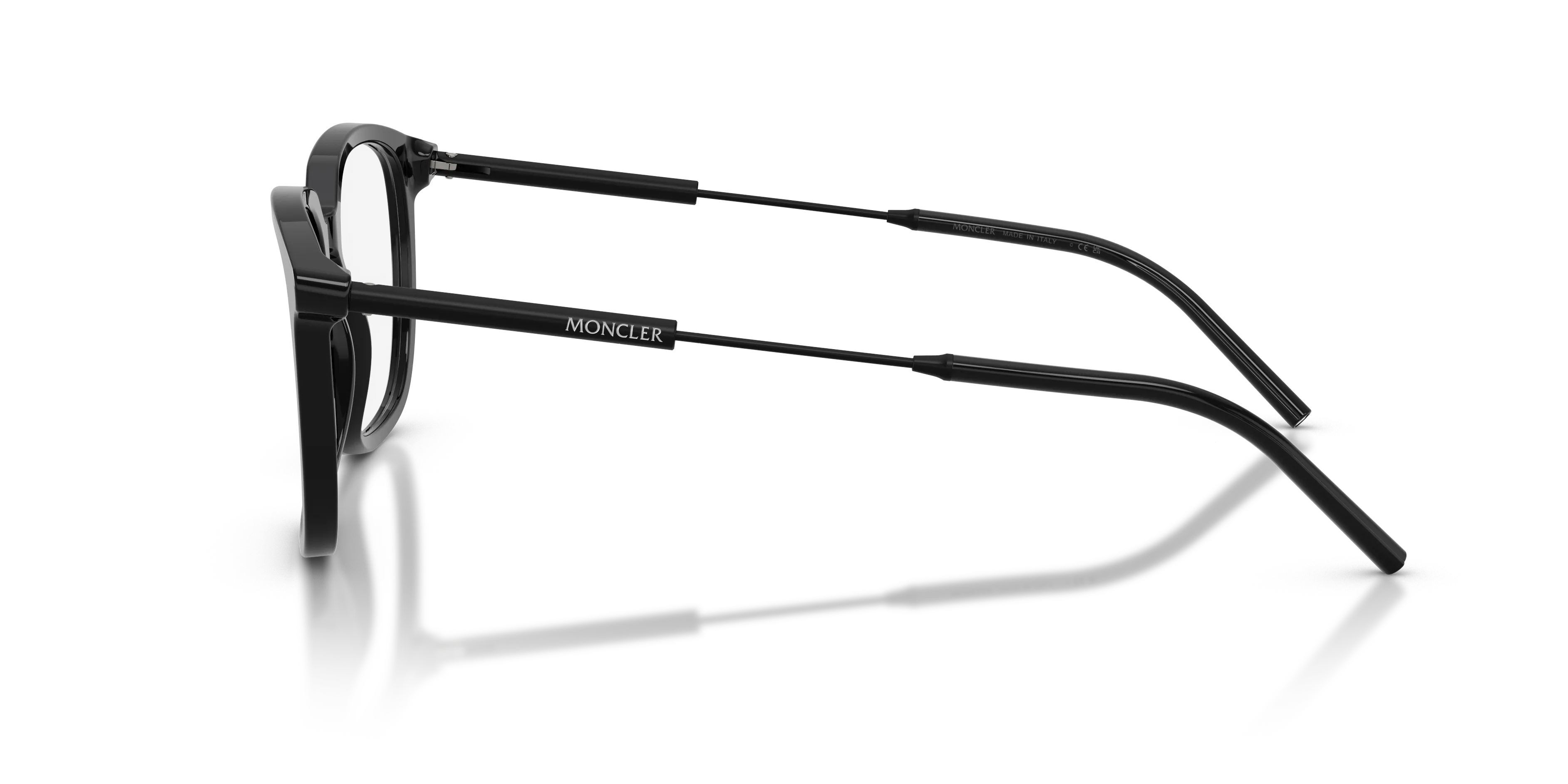 Moncler ME2012 3001 Montature da vista Acetato Nero Trasparente Pantos Normale - immagine 4