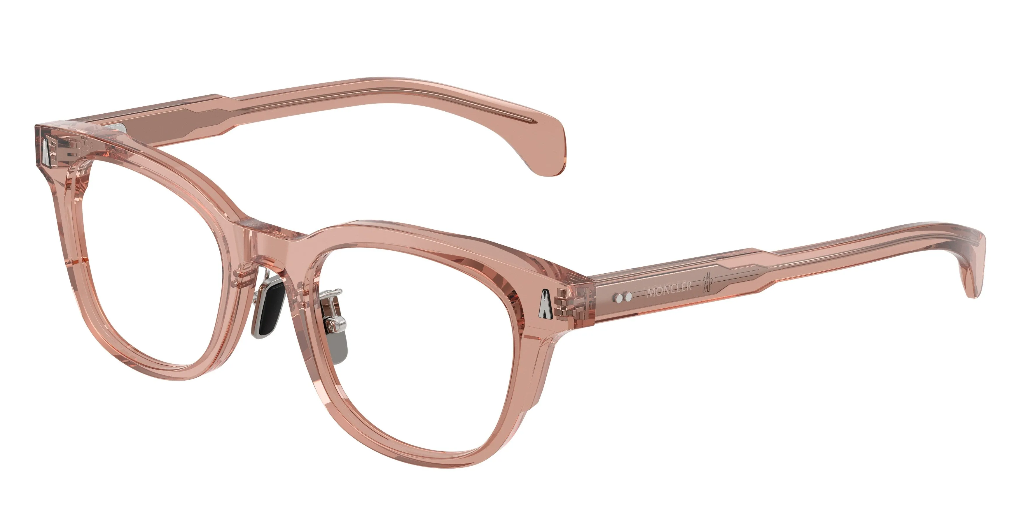 Moncler ME2011D 3008 Montature da vista Acetato Rosa Trasparente Pantos Normale - immagine 1