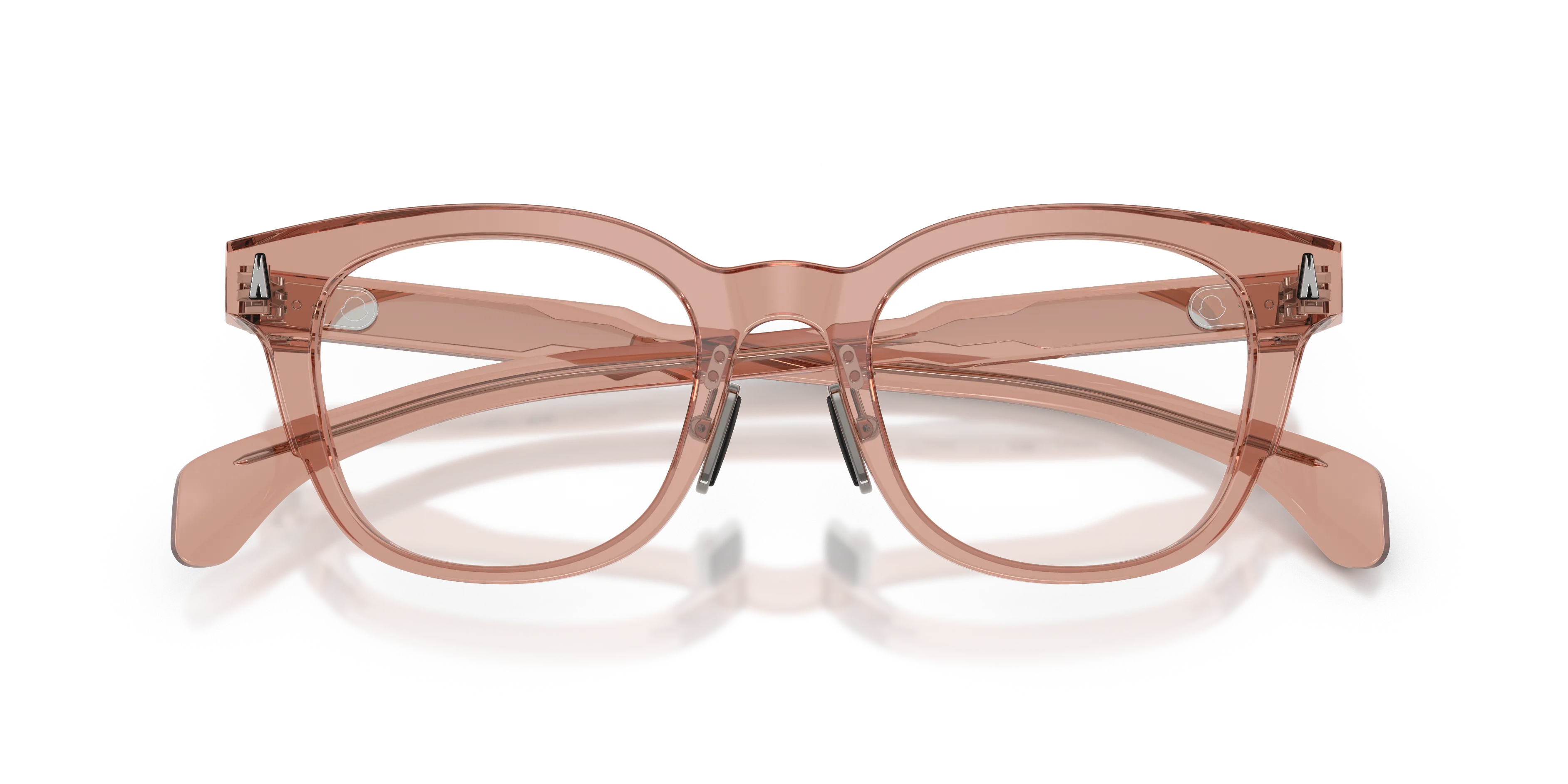 Moncler ME2011D 3008 Montature da vista Acetato Rosa Trasparente Pantos Normale - immagine 2