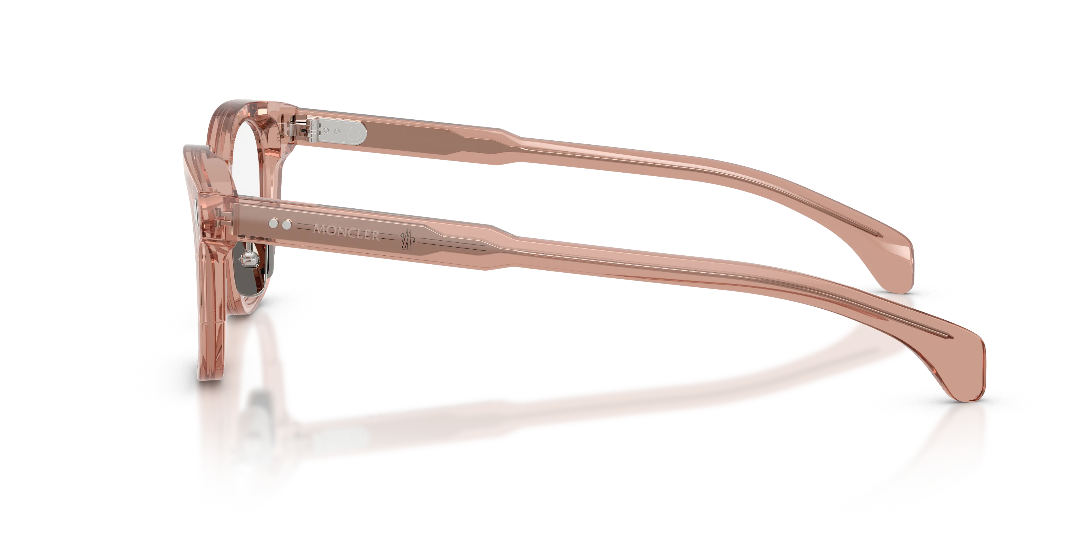 Moncler ME2011D 3008 Montature da vista Acetato Rosa Trasparente Pantos Normale - immagine 4