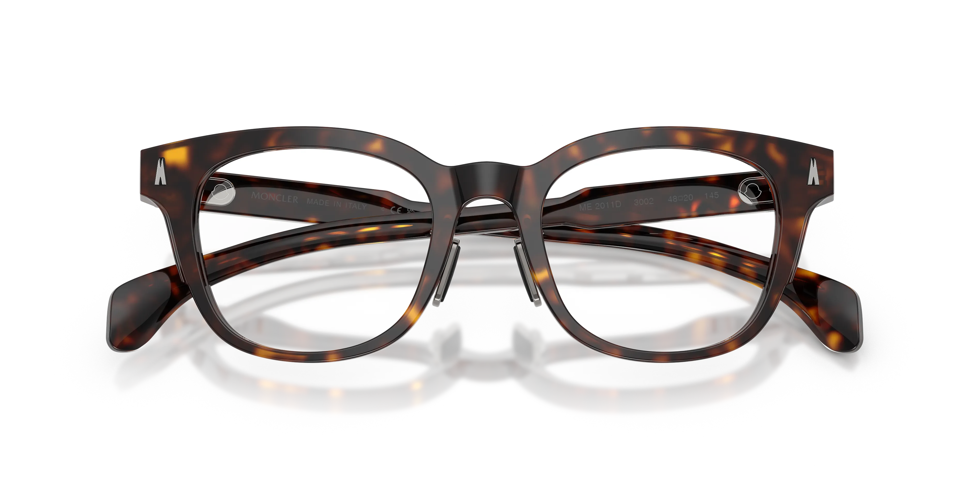 Moncler ME2011D 3002 Montature da vista Acetato Tartaruga Trasparente Pantos Normale - immagine 2