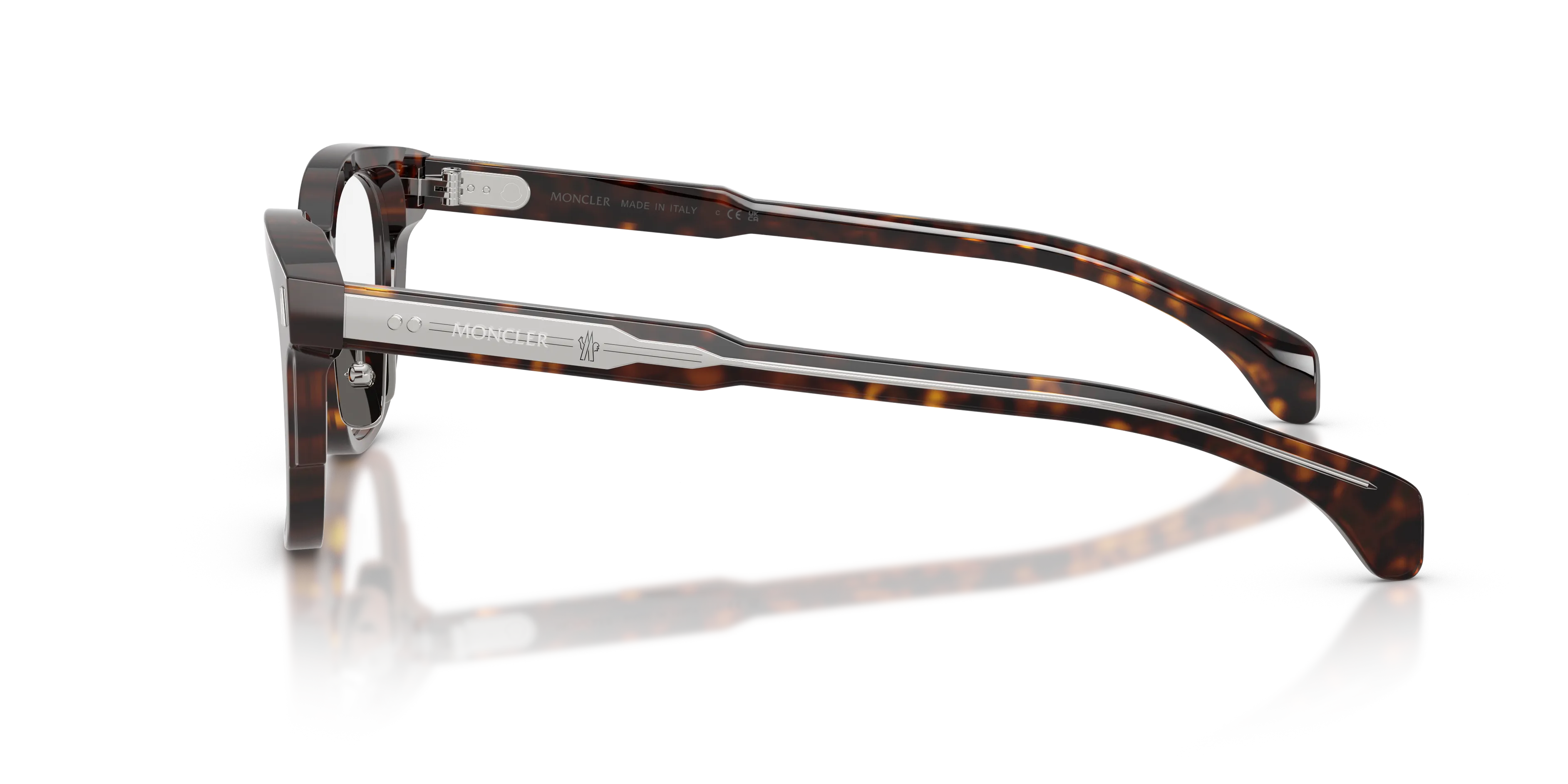 Moncler ME2011D 3002 Montature da vista Acetato Tartaruga Trasparente Pantos Normale - immagine 4
