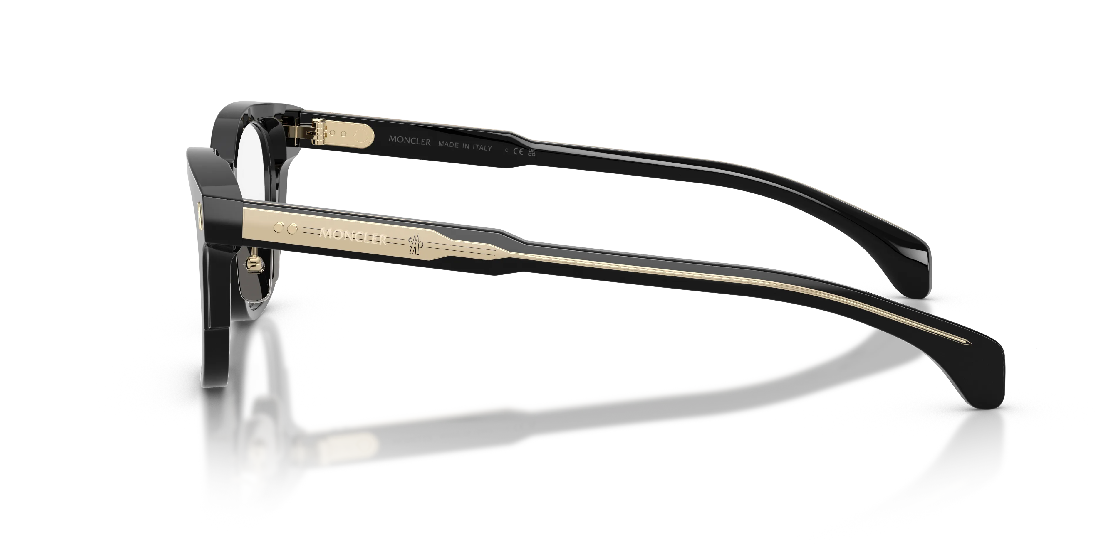 Moncler ME2011D 3001 Montature da vista Acetato Nero Trasparente Pantos Normale - immagine 4