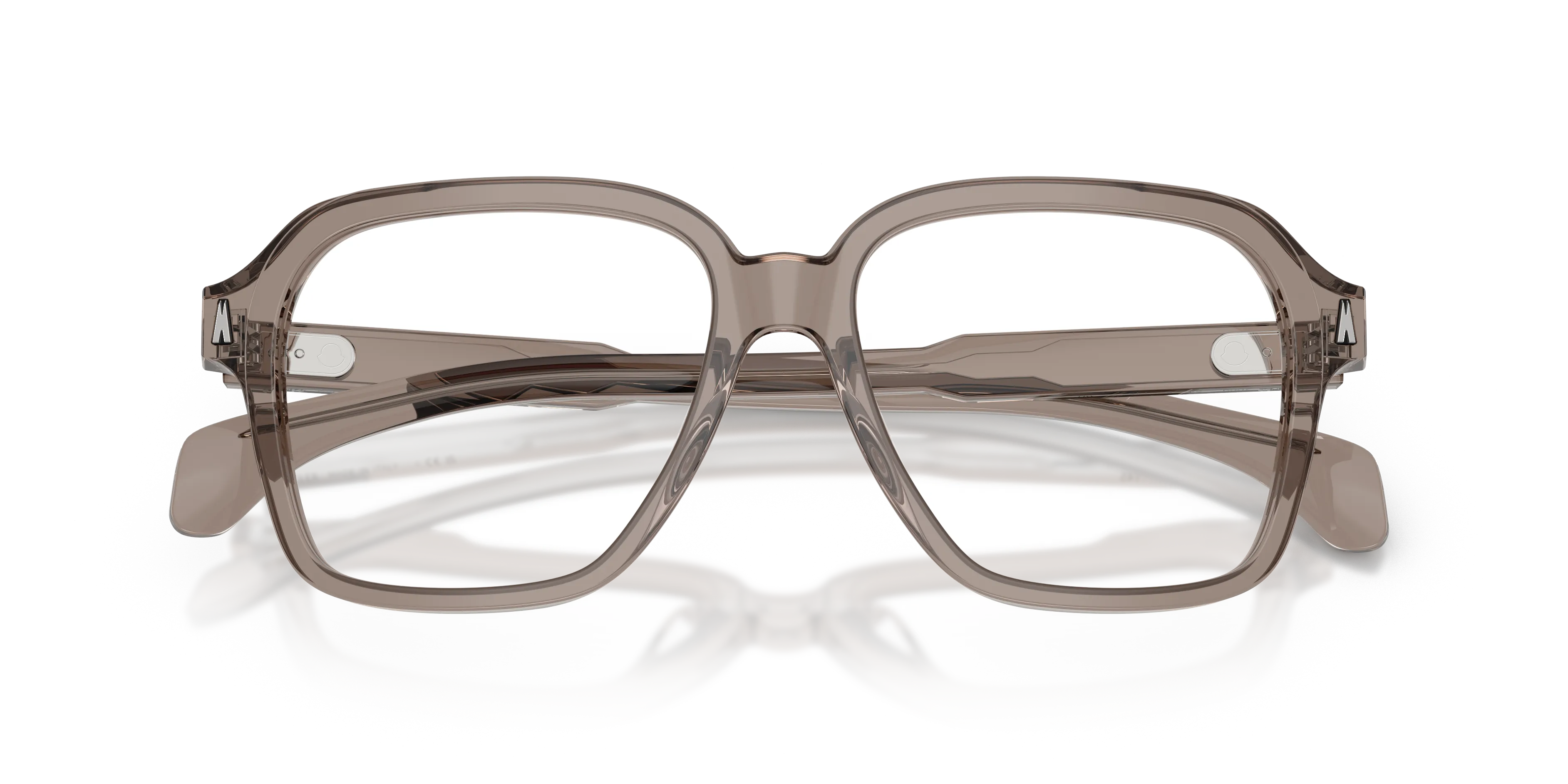 Moncler ME2010 3009 Montature da vista Acetato Grigio Trasparente Squadrata Normale - immagine 2