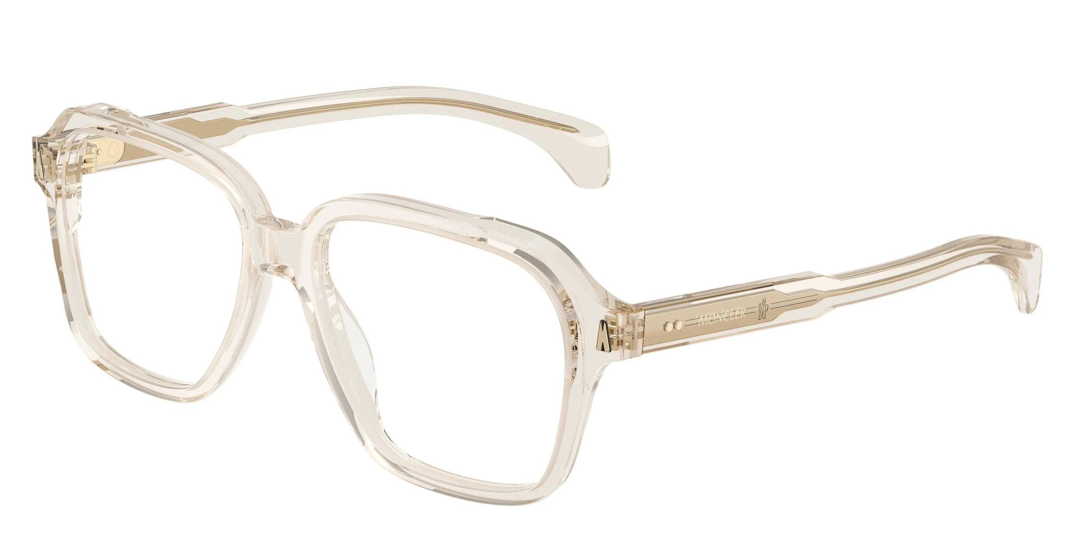 Moncler ME2010 3003 Montature da vista Acetato Trasparente Trasparente Squadrata Normale - immagine 1