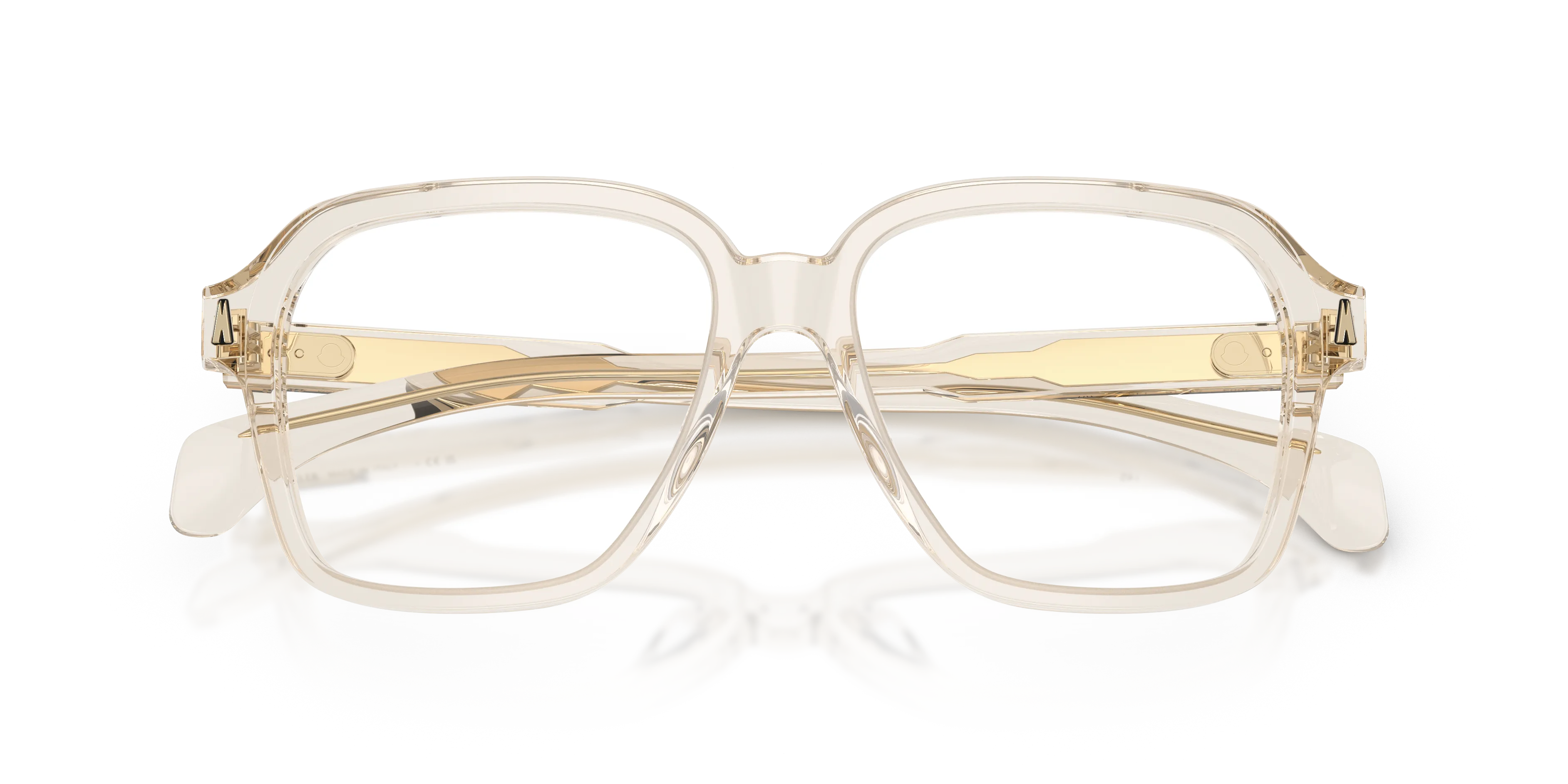 Moncler ME2010 3003 Montature da vista Acetato Trasparente Trasparente Squadrata Normale - immagine 2