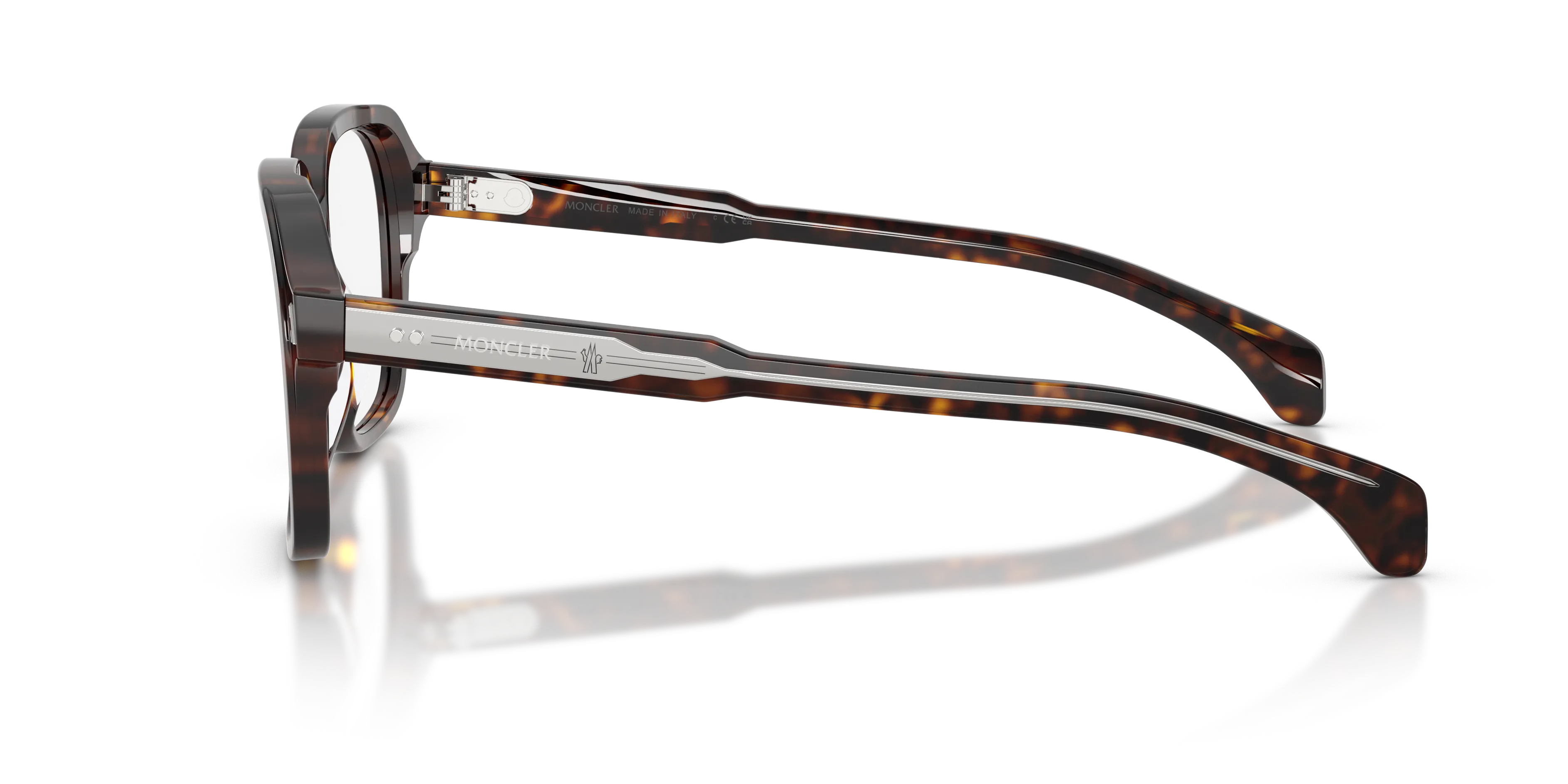 Moncler ME2010 3002 Montature da vista Acetato Tartaruga Trasparente Squadrata Normale - immagine 4