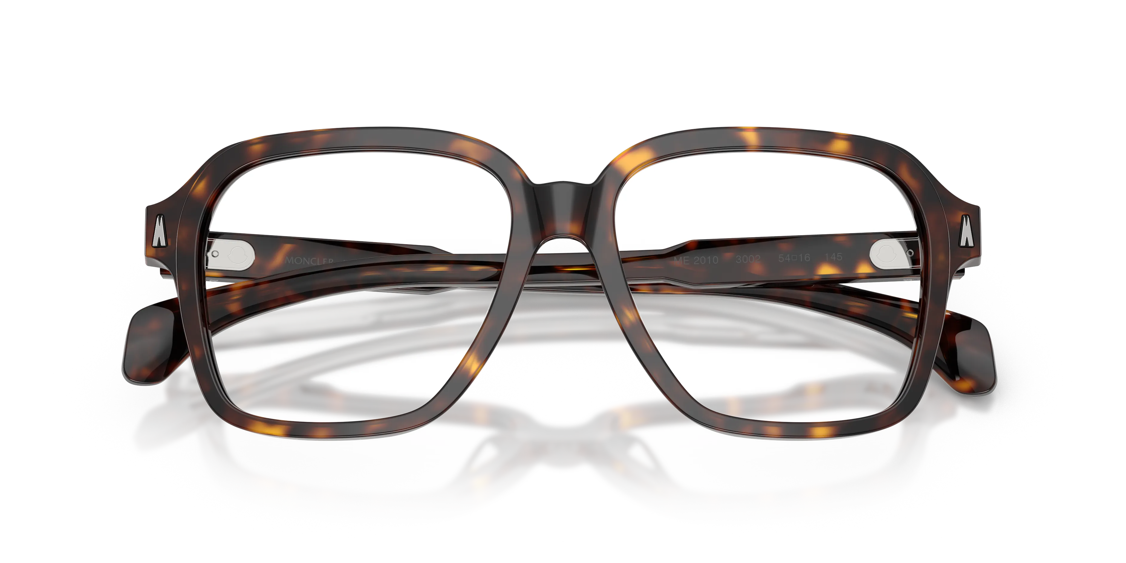 Moncler ME2010 3002 Montature da vista Acetato Tartaruga Trasparente Squadrata Normale - immagine 2