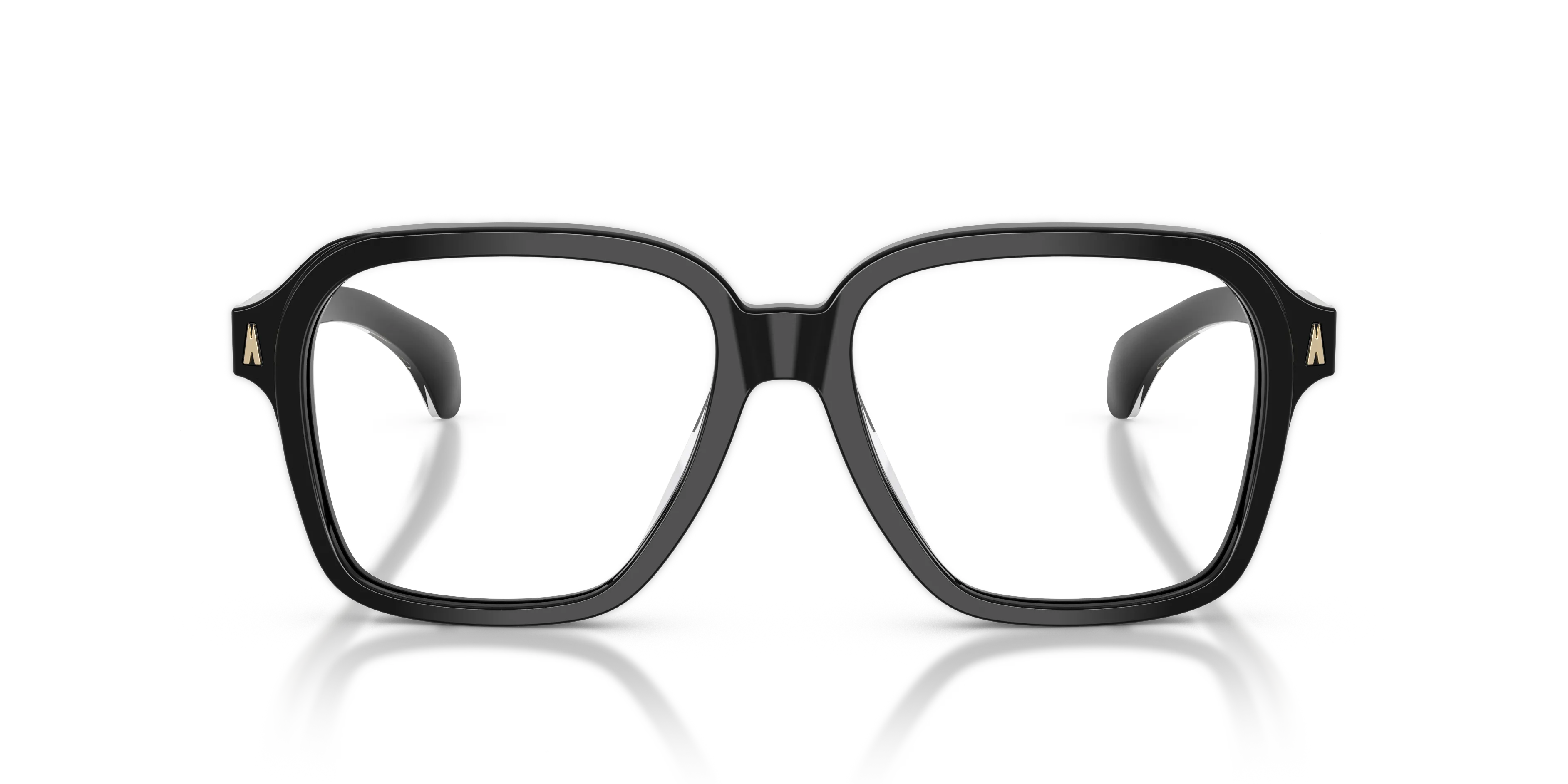Moncler ME2010 3001 Montature da vista Acetato Nero Trasparente Squadrata Normale - immagine 3