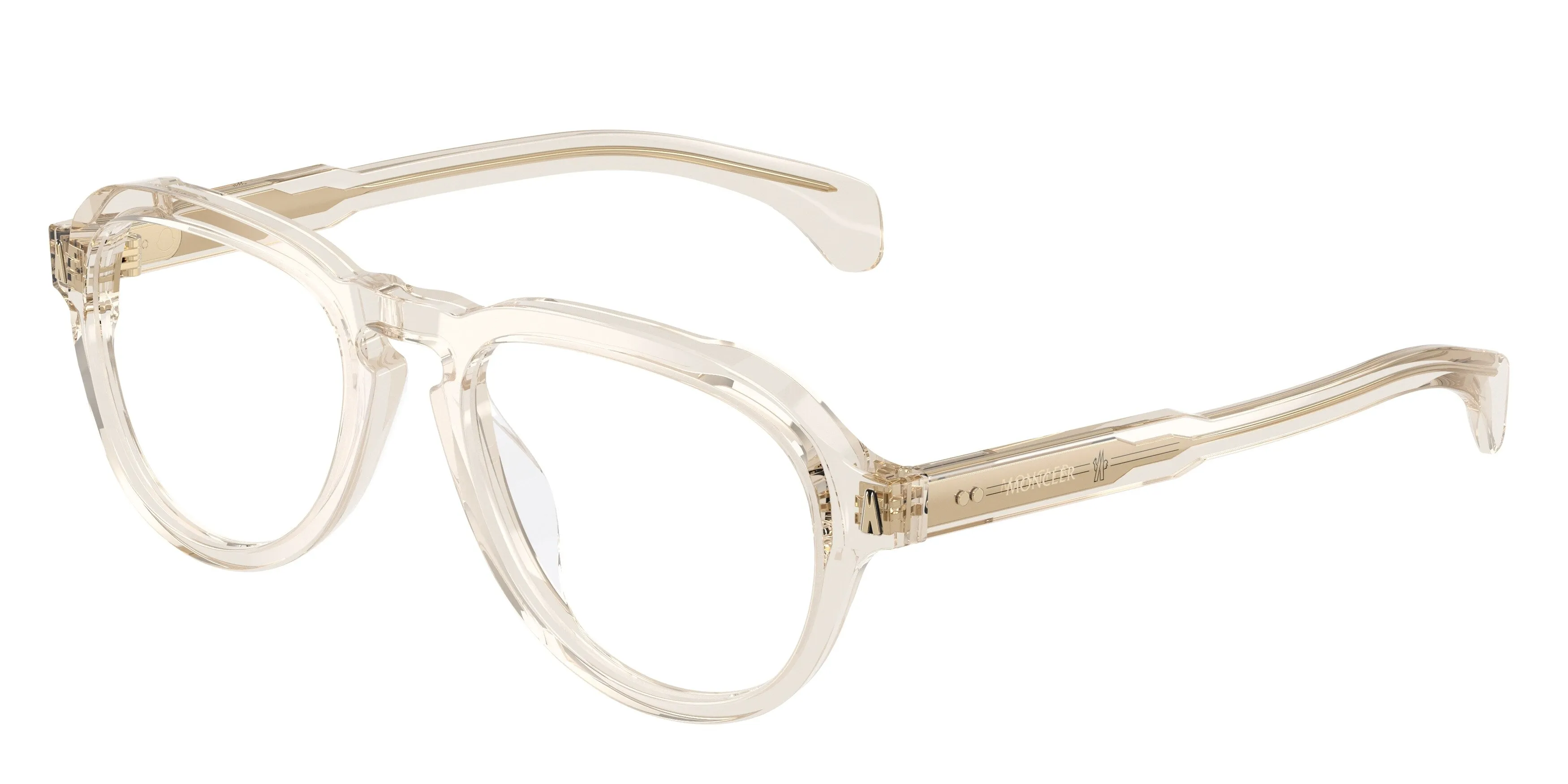 Moncler ME2009U 3003 Montature da vista Acetato Trasparente Trasparente Pilot Normale - immagine 1