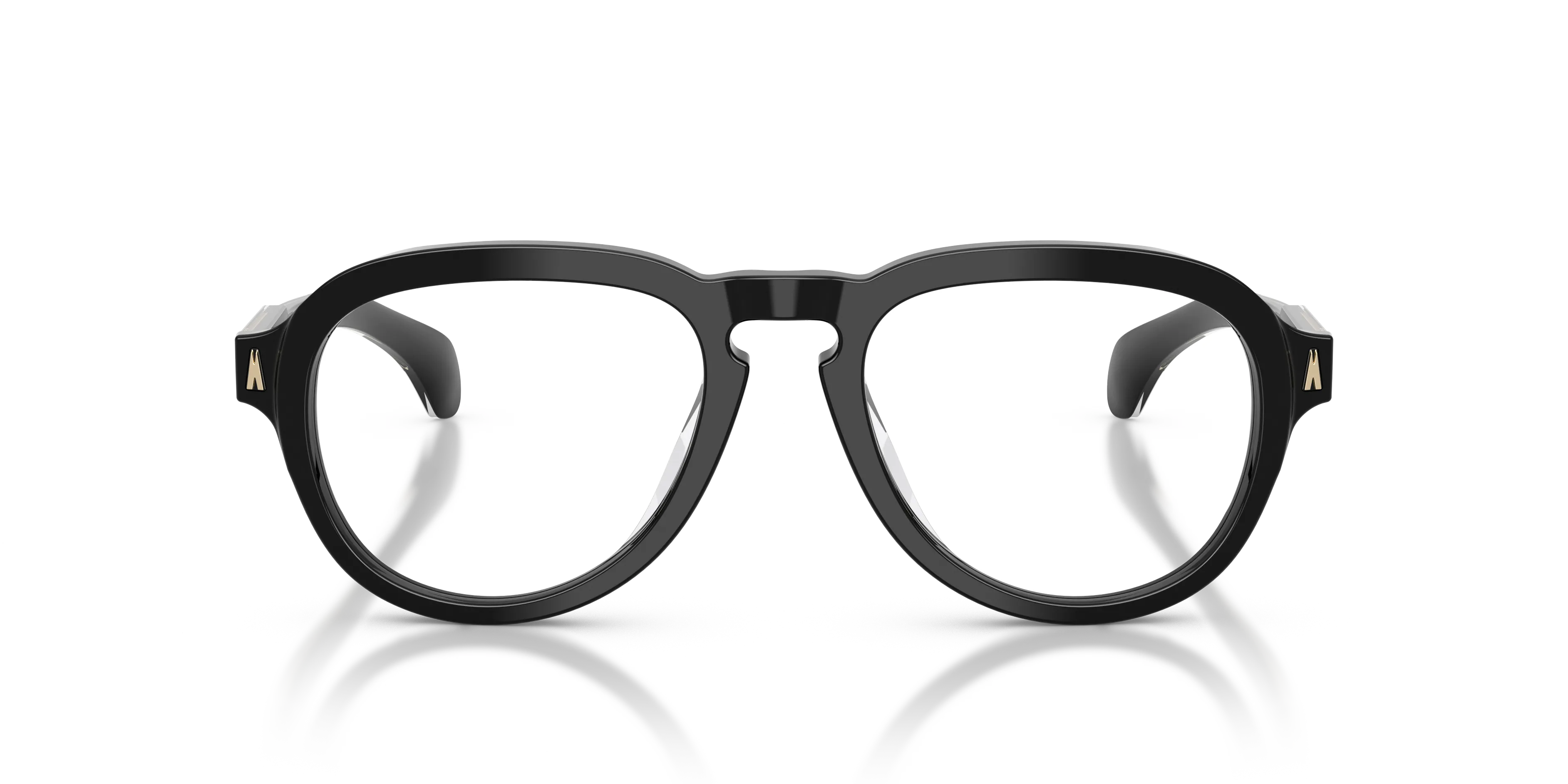 Moncler ME2009U 3001 Montature da vista Acetato Nero Trasparente Pilot Normale - immagine 3