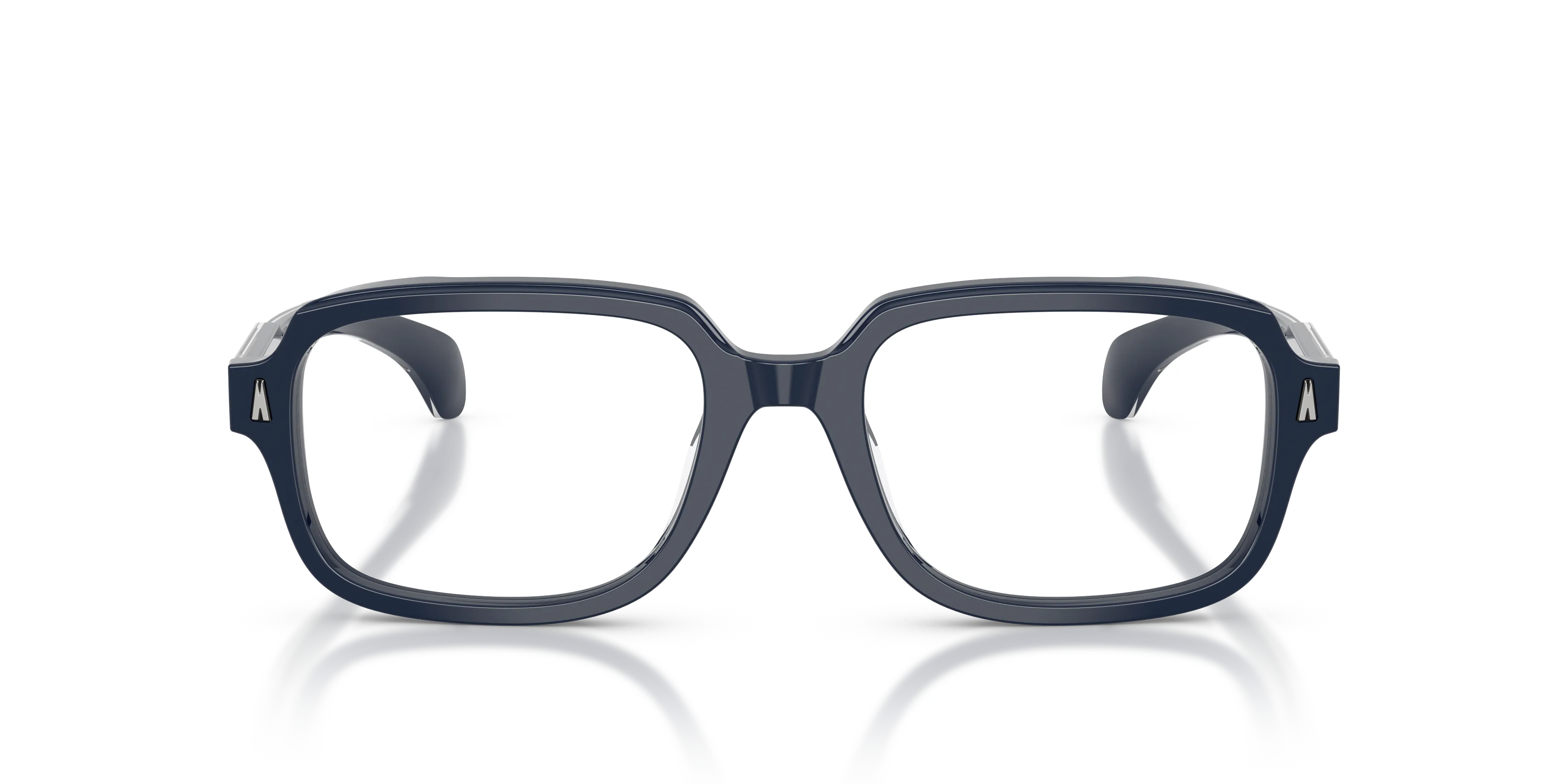 Moncler ME2008 3018 Montature da vista Acetato Blu Trasparente Pillow Normale - immagine 3