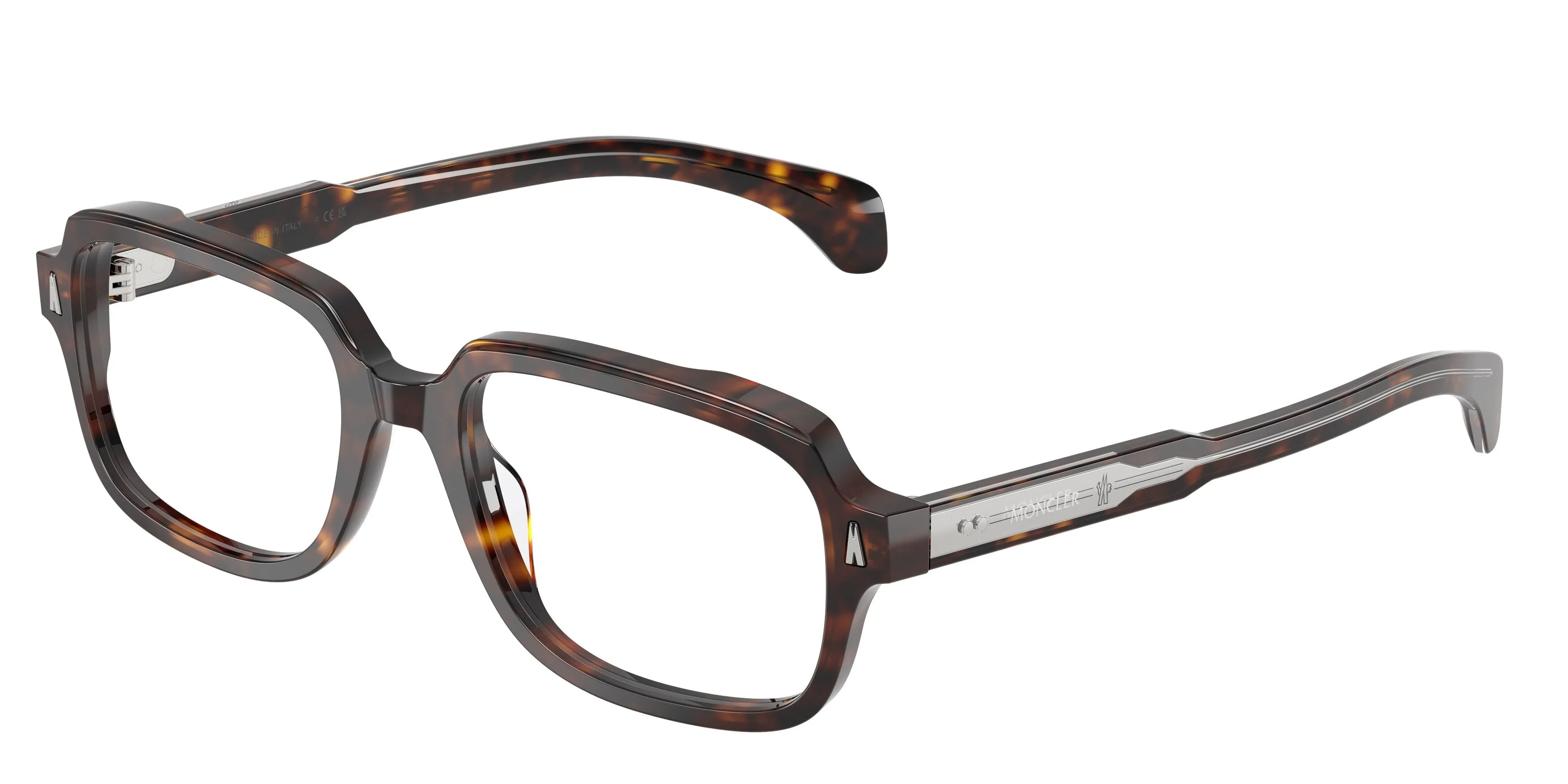 Moncler ME2008 3002 Montature da vista Acetato Tartaruga Trasparente Pillow Normale - immagine 1