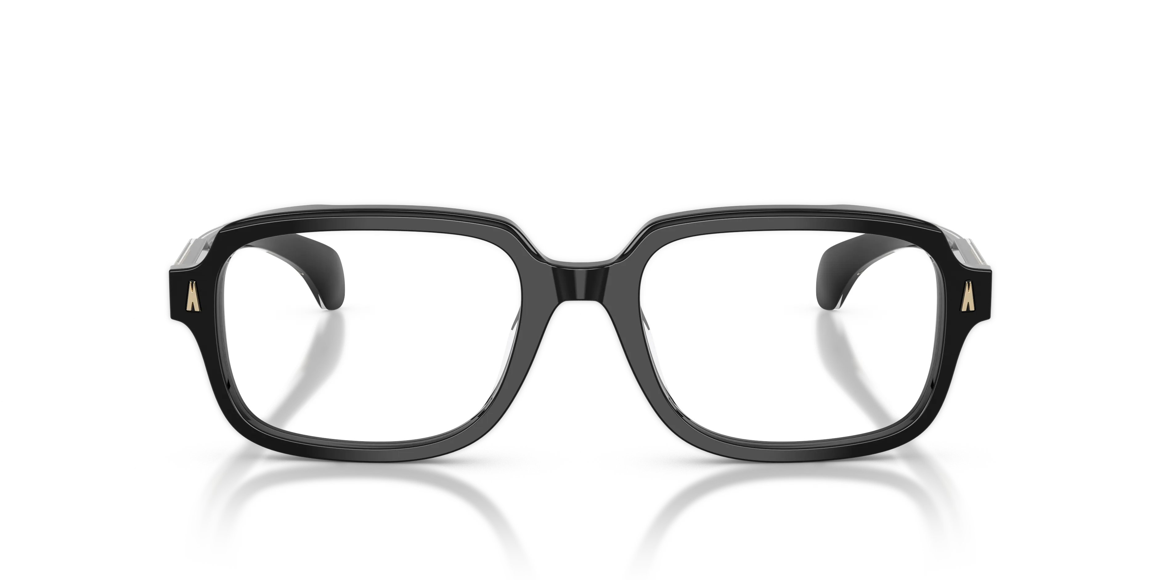 Moncler ME2008 3001 Montature da vista Acetato Nero Trasparente Pillow Normale - immagine 3