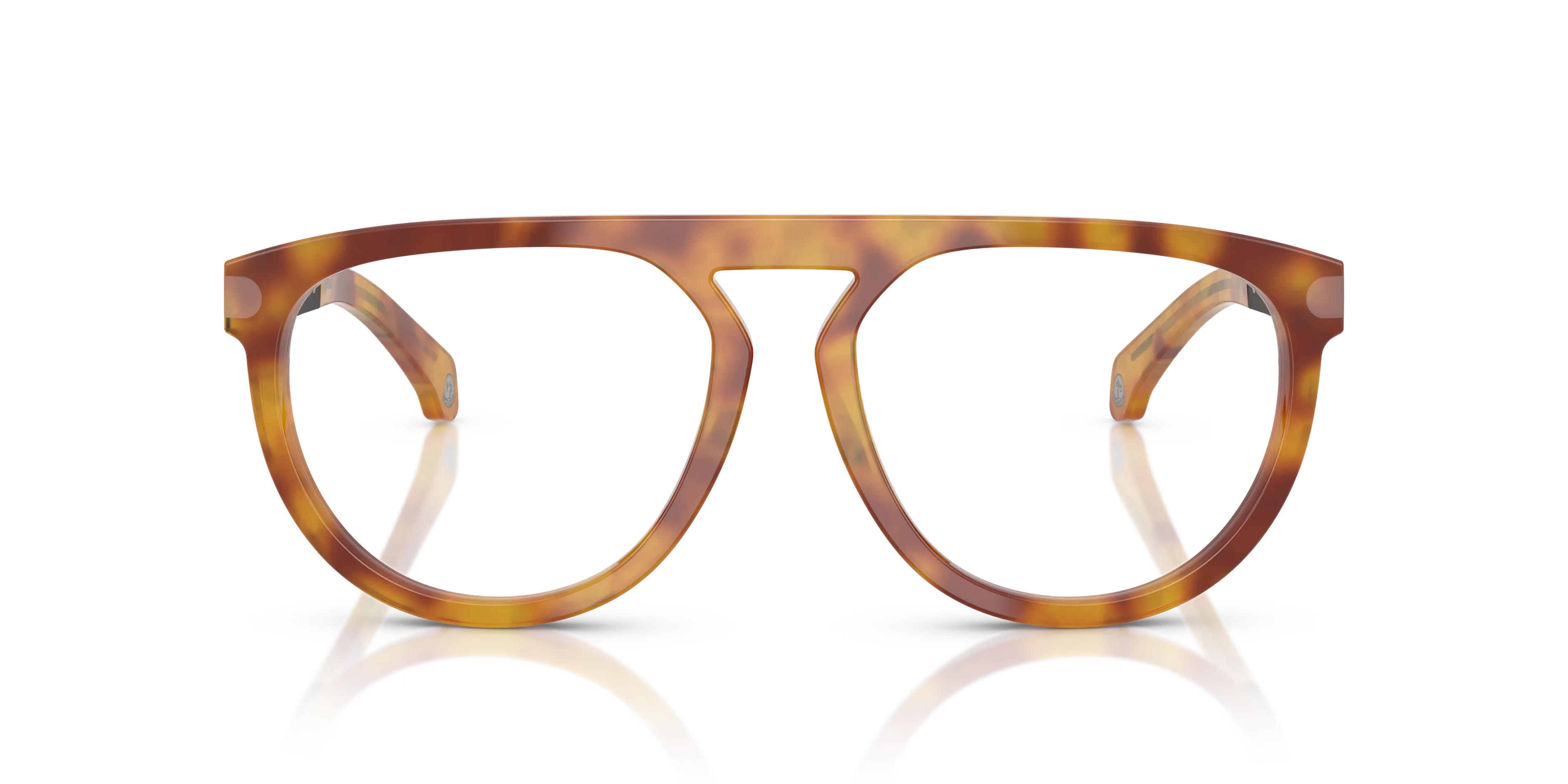 Moncler ME2007 3011 Montature da vista Acetato Tartaruga Trasparente Pilot Normale - immagine 3