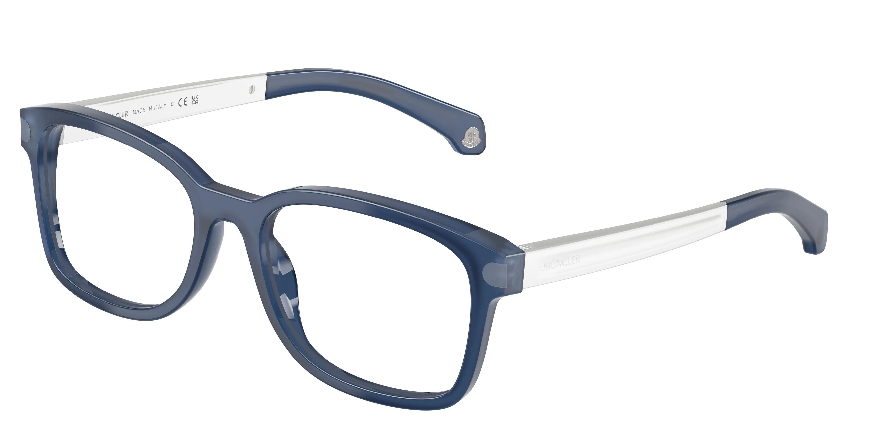 Moncler ME2006 3014 Montature da vista Acetato Blu Trasparente Pillow Normale - immagine 1