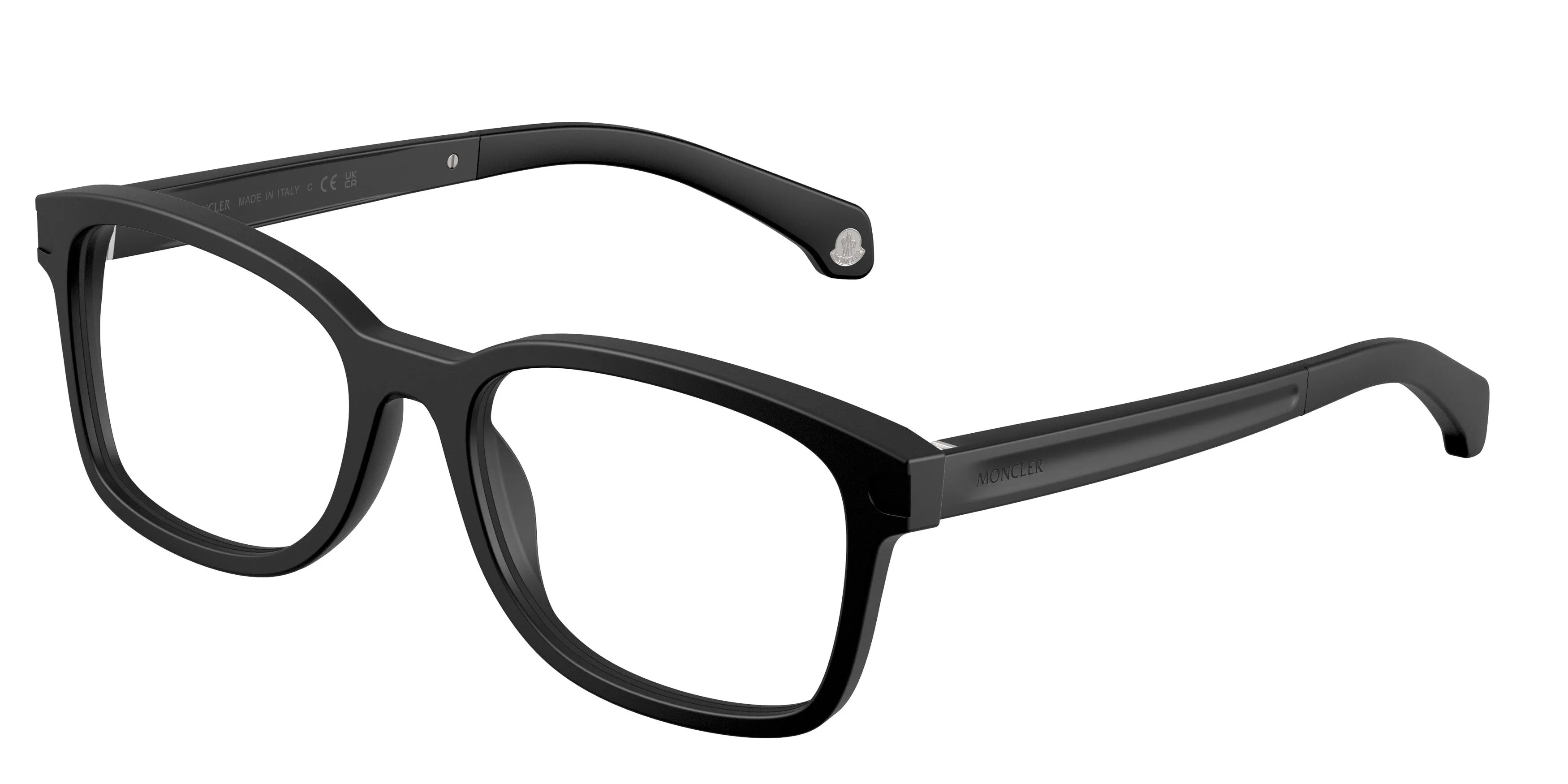 Moncler ME2006 3010 Montature da vista Acetato Nero Trasparente Pillow Normale - immagine 1
