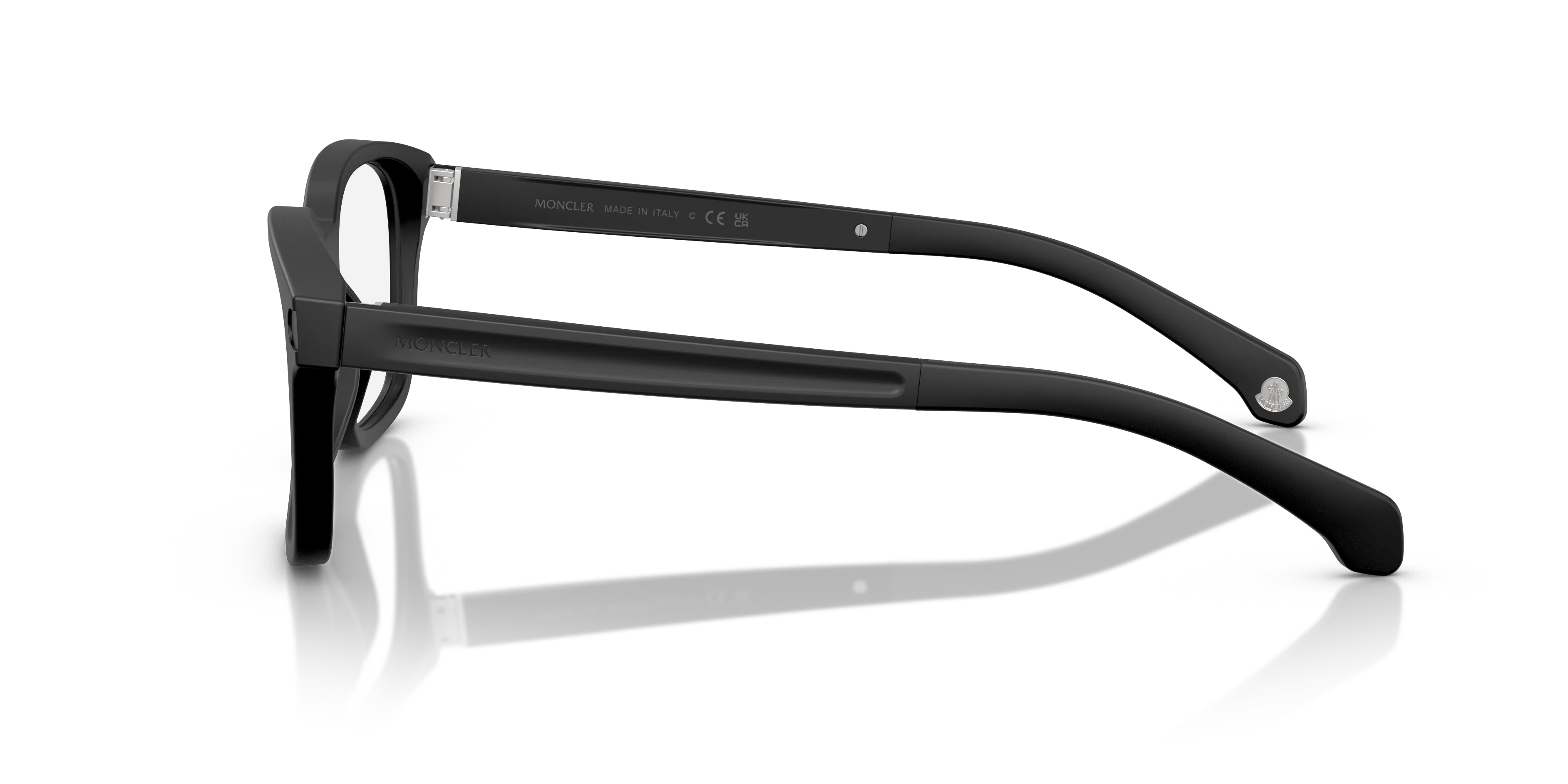 Moncler ME2006 3010 Montature da vista Acetato Nero Trasparente Pillow Normale - immagine 4