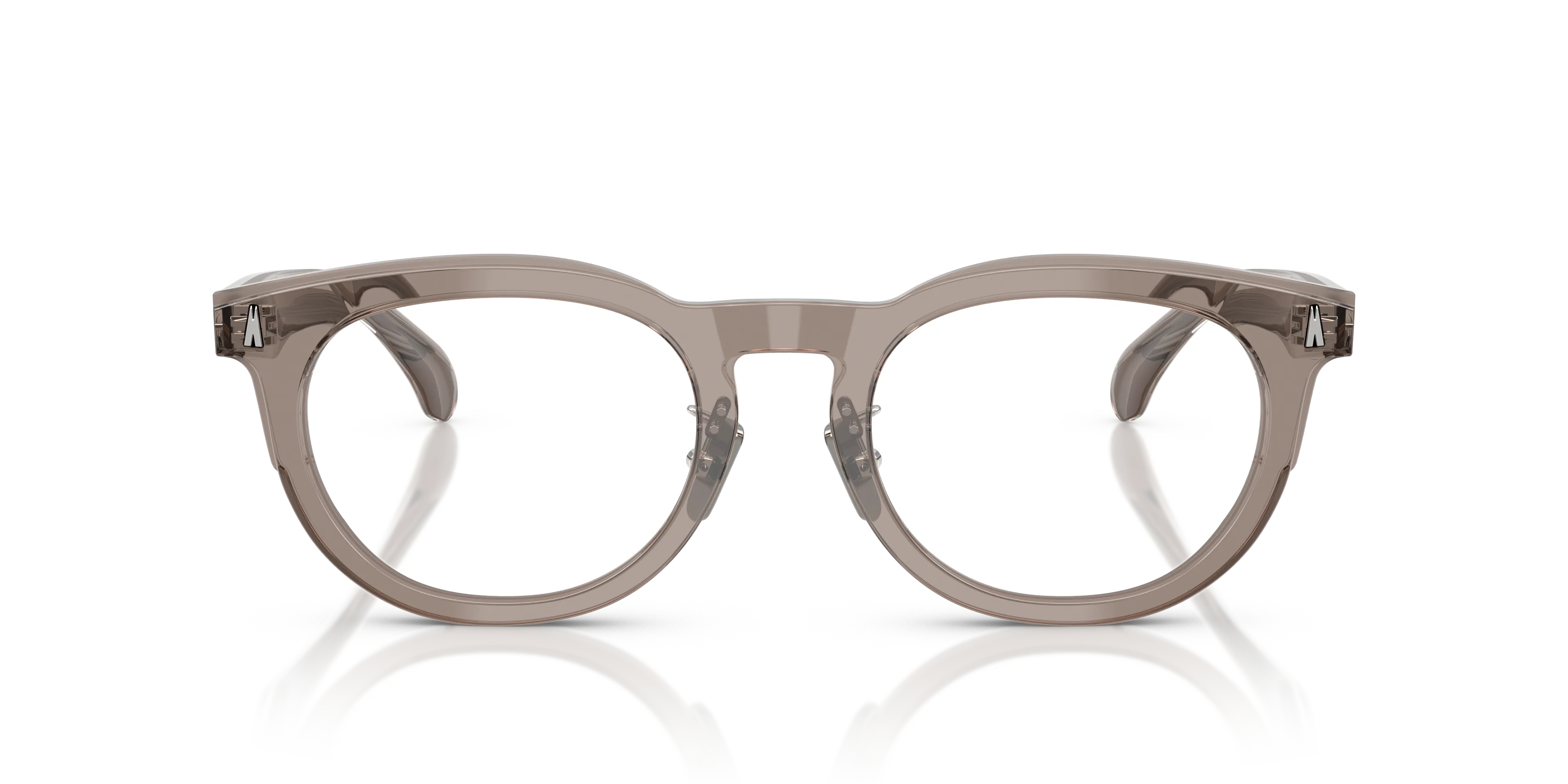 Moncler ME2004D 3009 Montature da vista Acetato Grigio Trasparente Pantos Normale - immagine 3