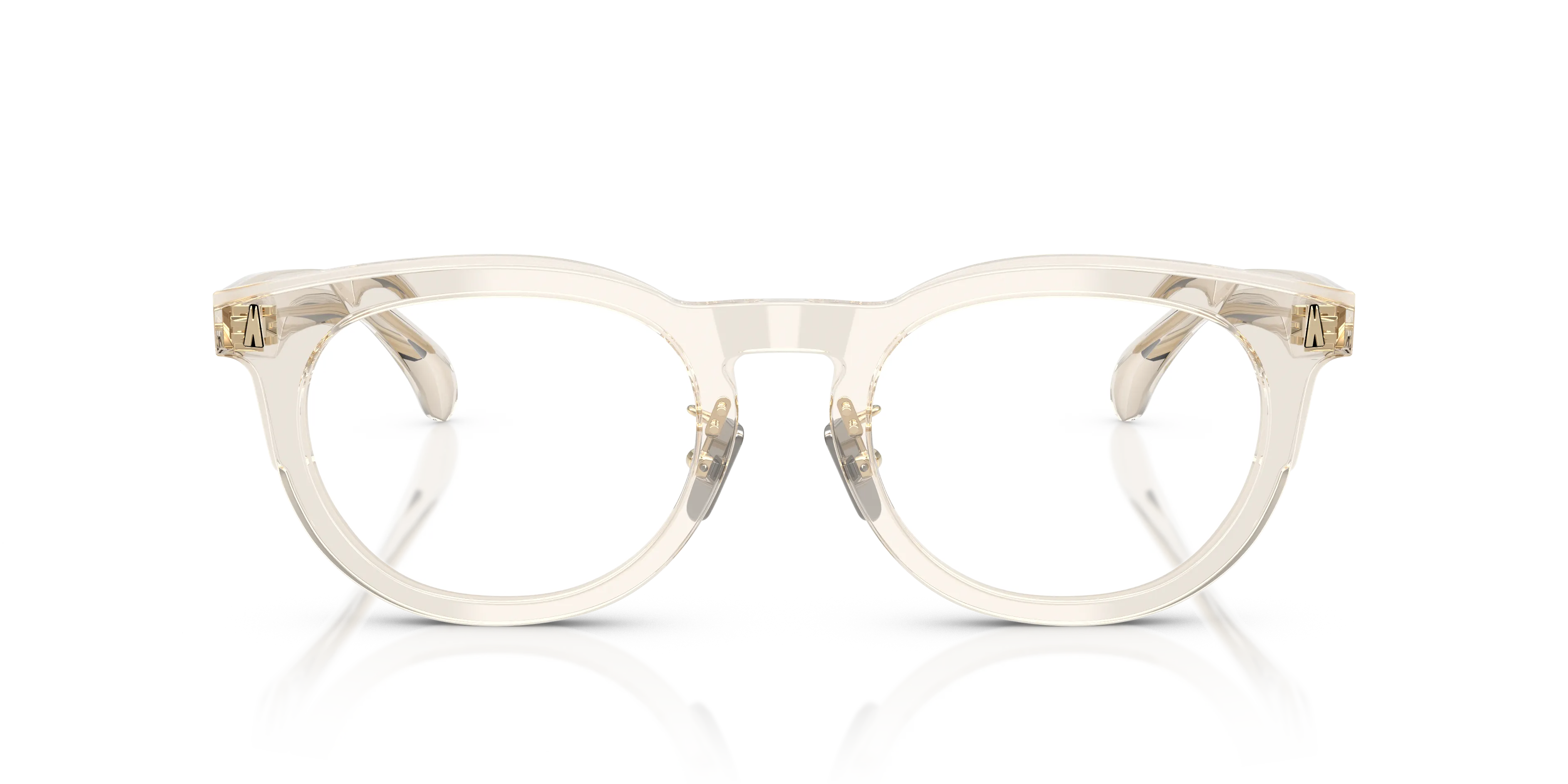 Moncler ME2004D 3003 Montature da vista Acetato Bianco Trasparente Pantos Normale - immagine 3