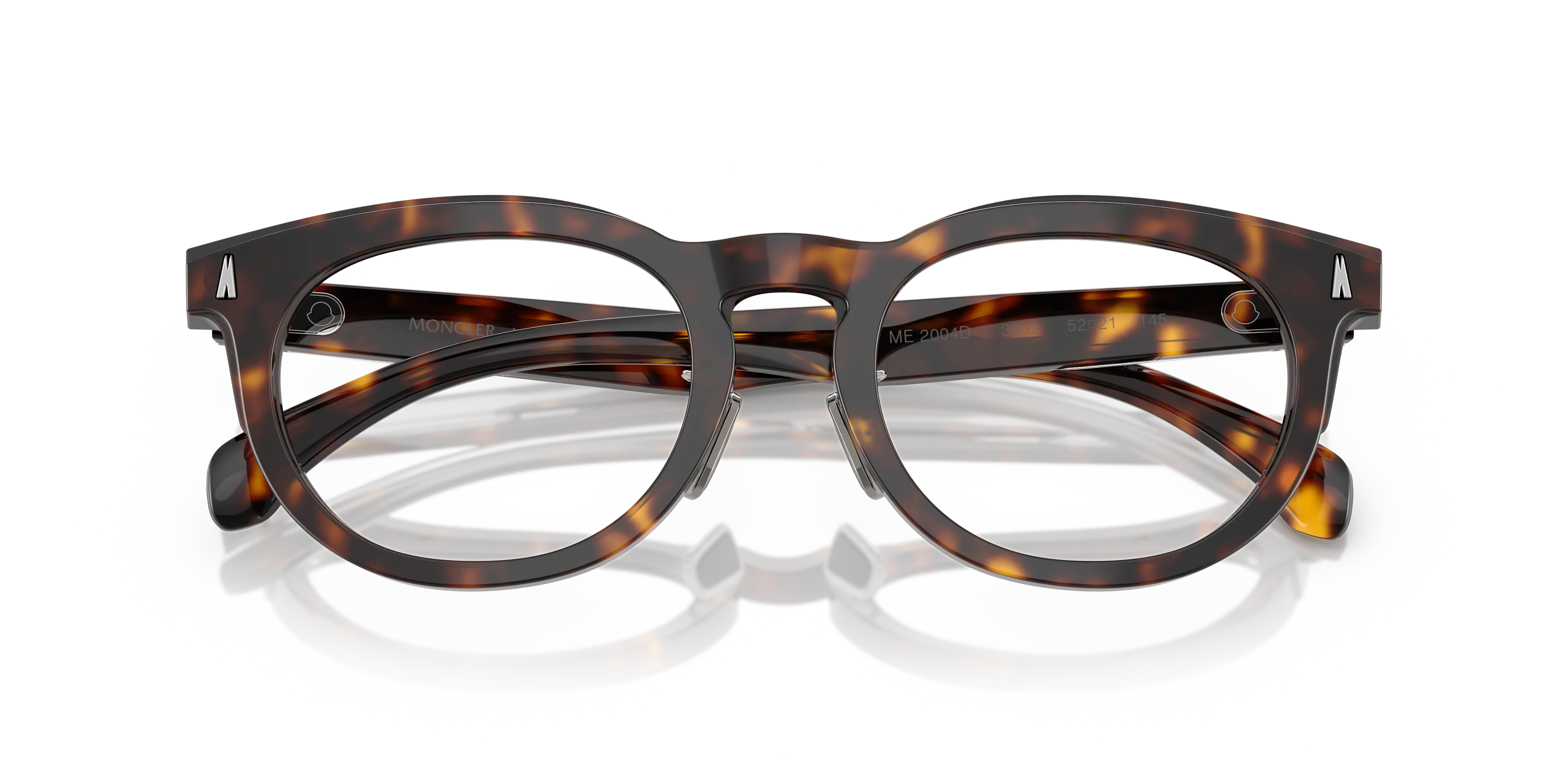 Moncler ME2004D 3002 Montature da vista Acetato Tartaruga Trasparente Pantos Normale - immagine 2