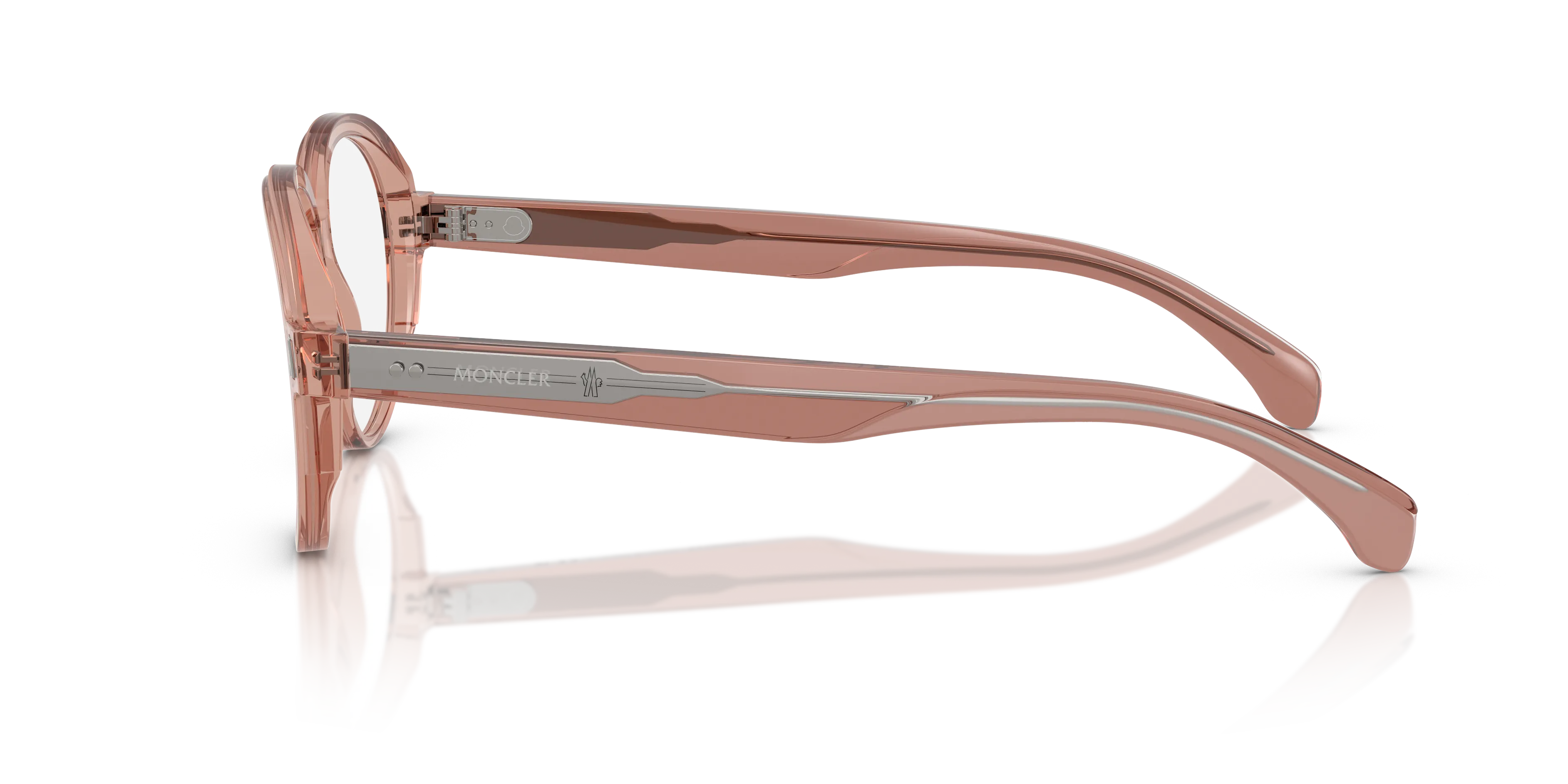 Moncler ME2003 3008 Montature da vista Acetato Rosa Trasparente Pilot Normale - immagine 4