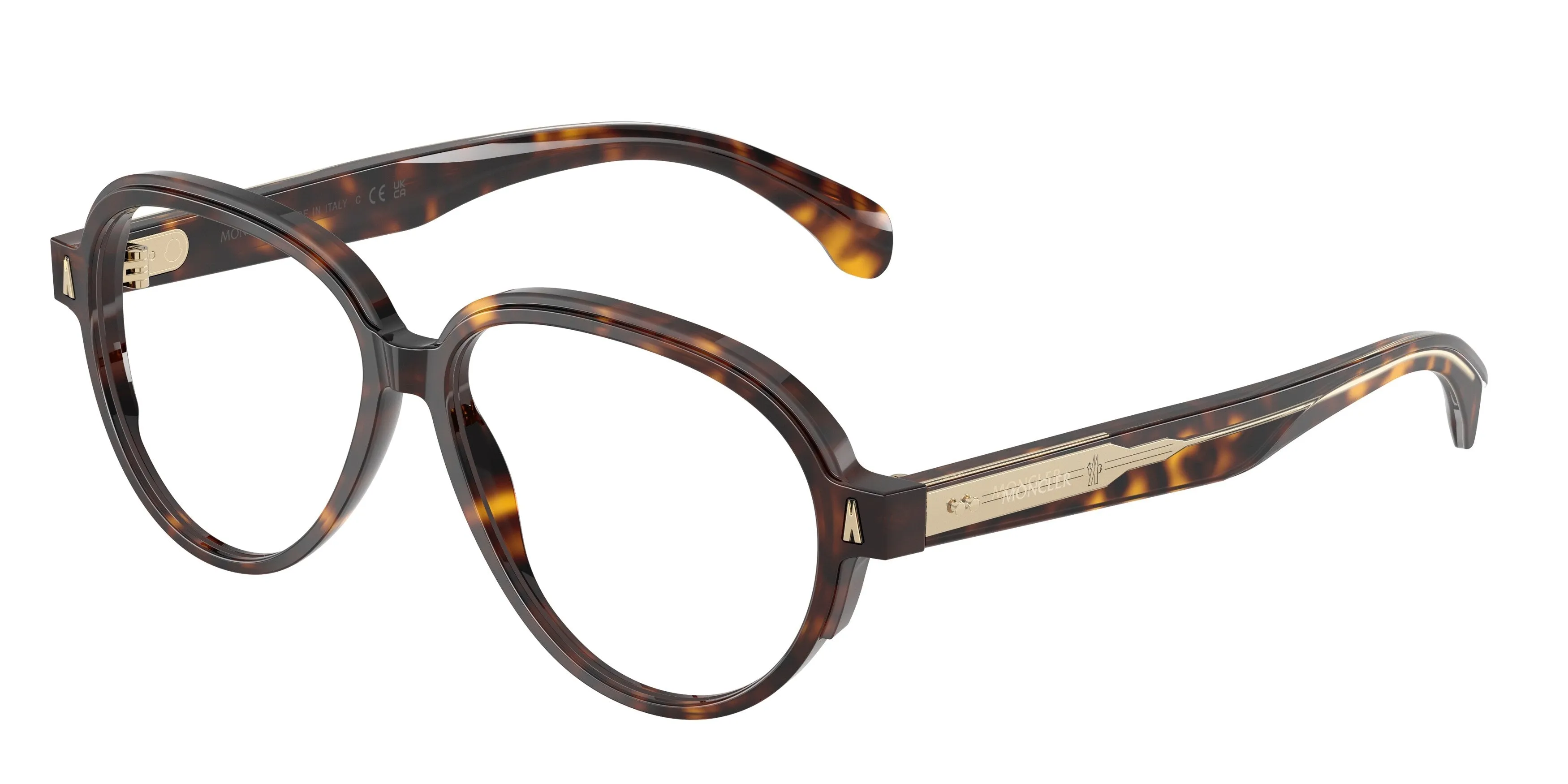 Moncler ME2003 3002 Montature da vista Acetato Tartaruga Trasparente Pilot Normale - immagine 1