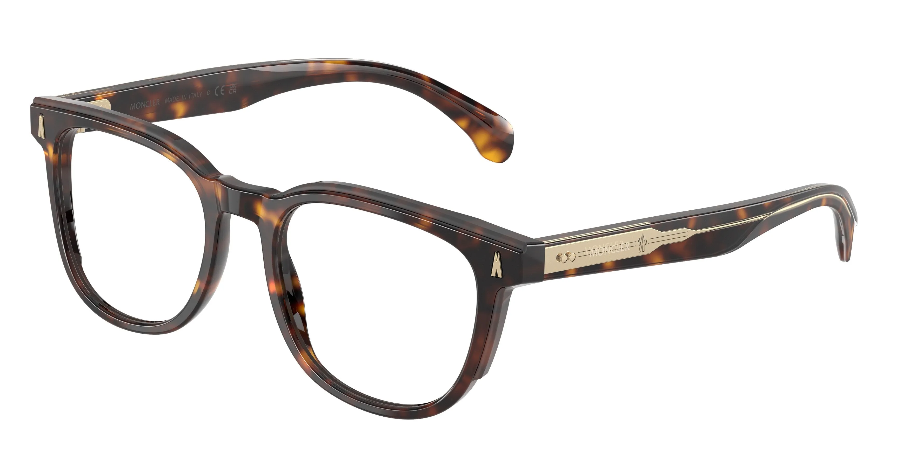 Moncler ME2002 3002 Montature da vista Acetato Tartaruga Trasparente Squadrata Normale - immagine 1