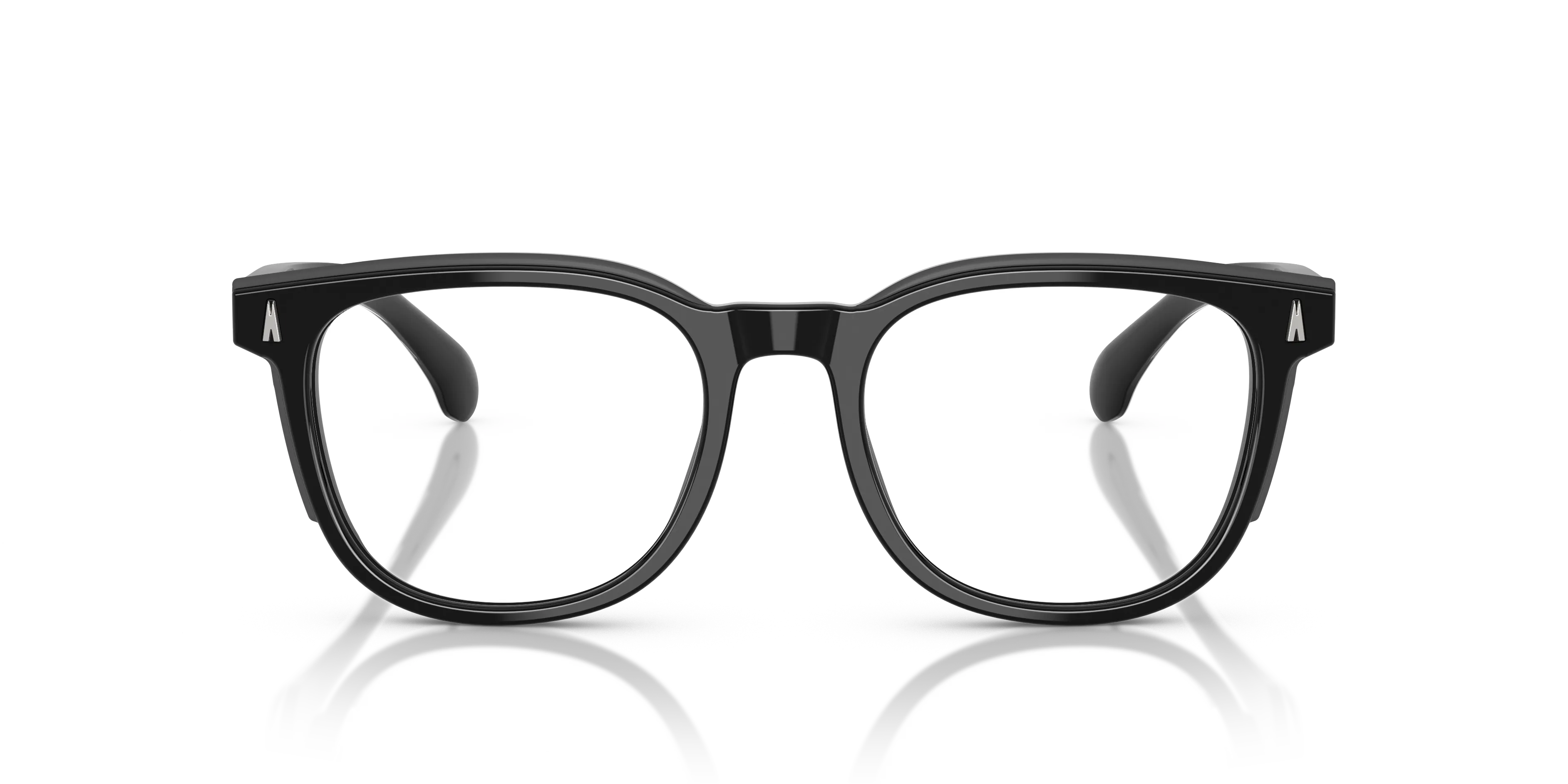 Moncler ME2002 3001 Montature da vista Acetato Nero Trasparente Squadrata Normale - immagine 3