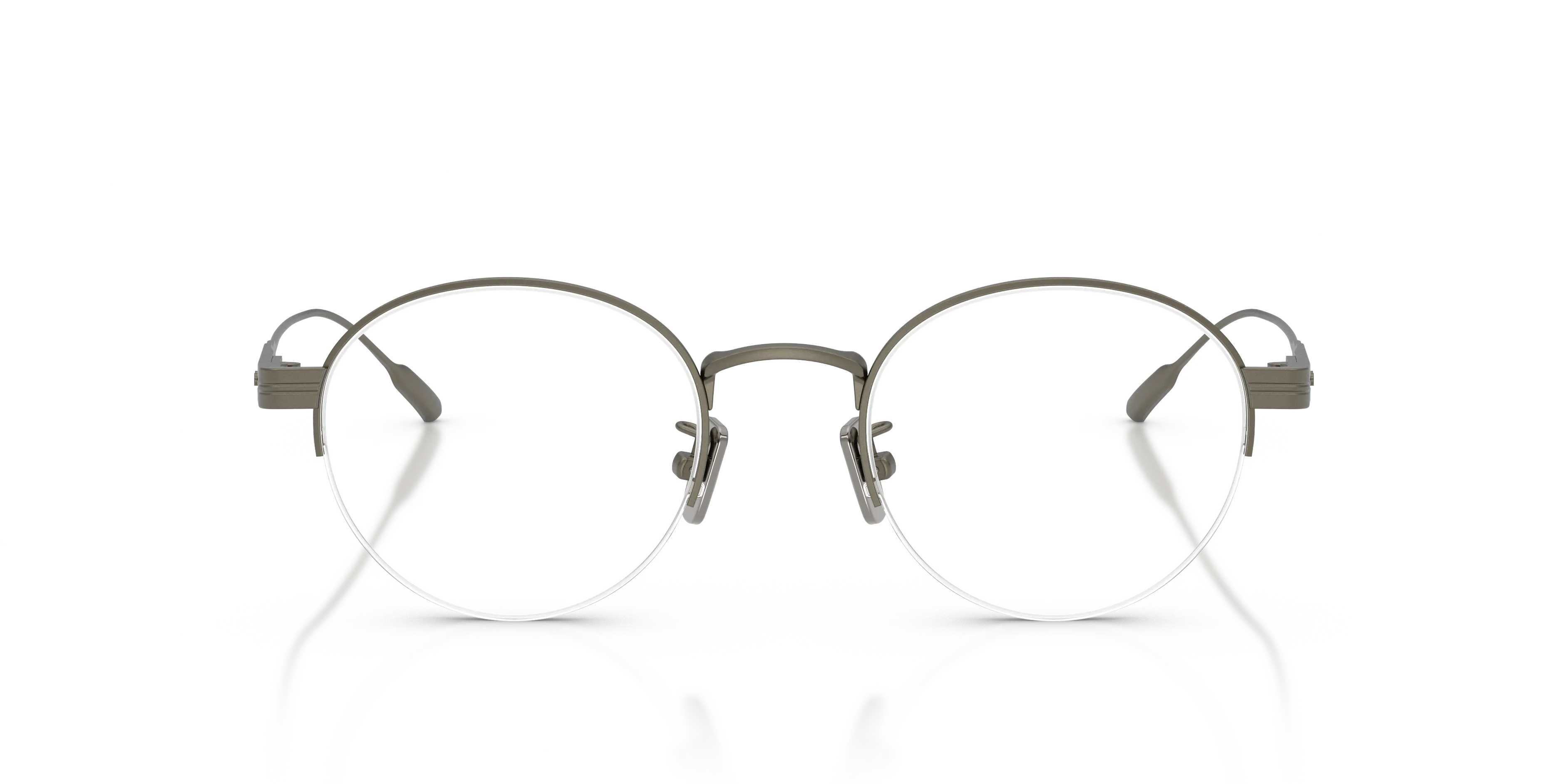Moncler ME1016TD 1002 Montature da vista Titanio Grigio Trasparente Rotonda Normale - immagine 3