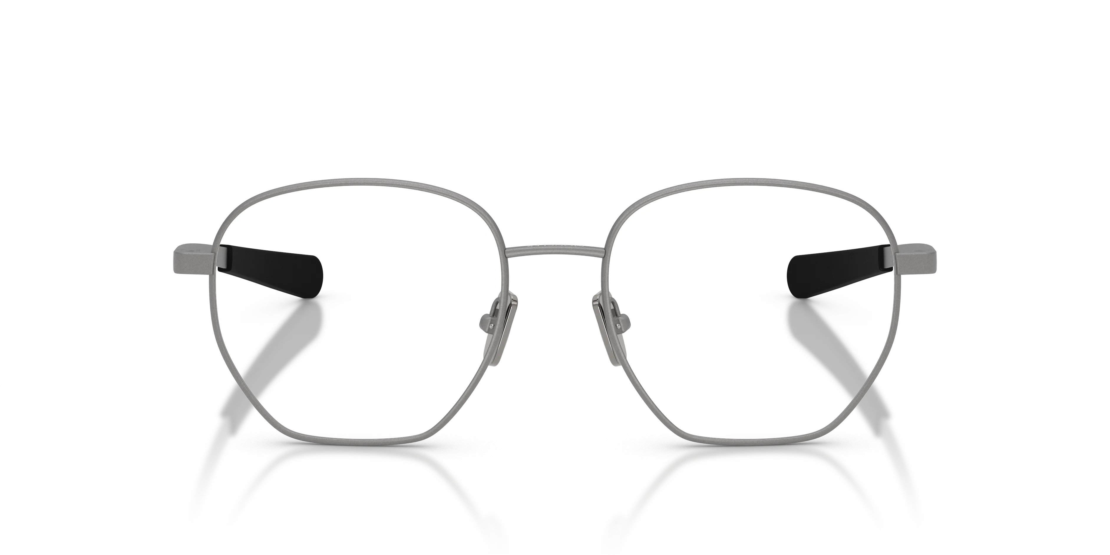 Moncler ME1015 1016 Montature da vista Metallo Grigio Trasparente Rotonda Normale - immagine 3