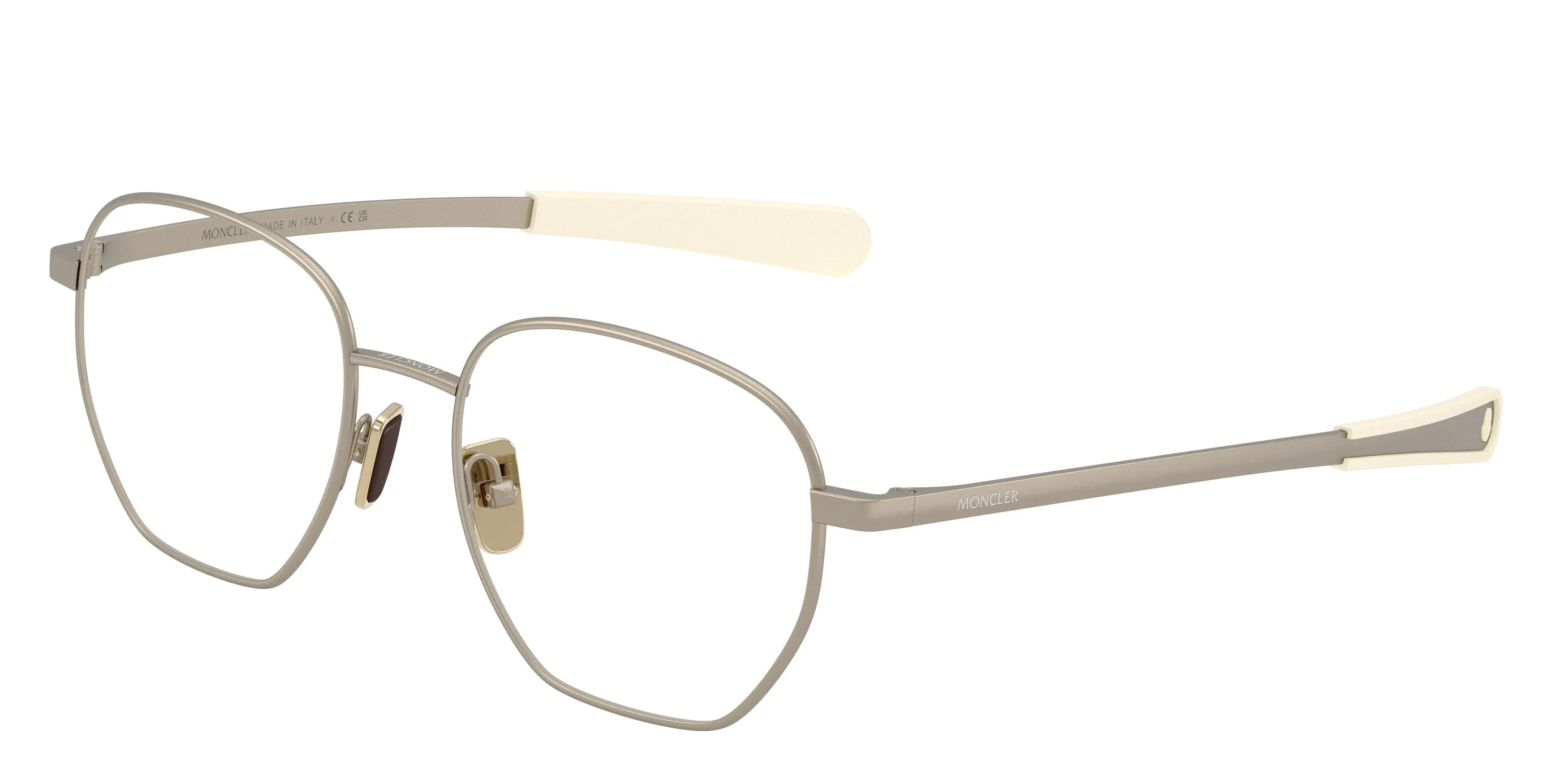 Moncler ME1015 1003 Montature da vista Metallo Bronzo Trasparente Rotonda Normale - immagine 1