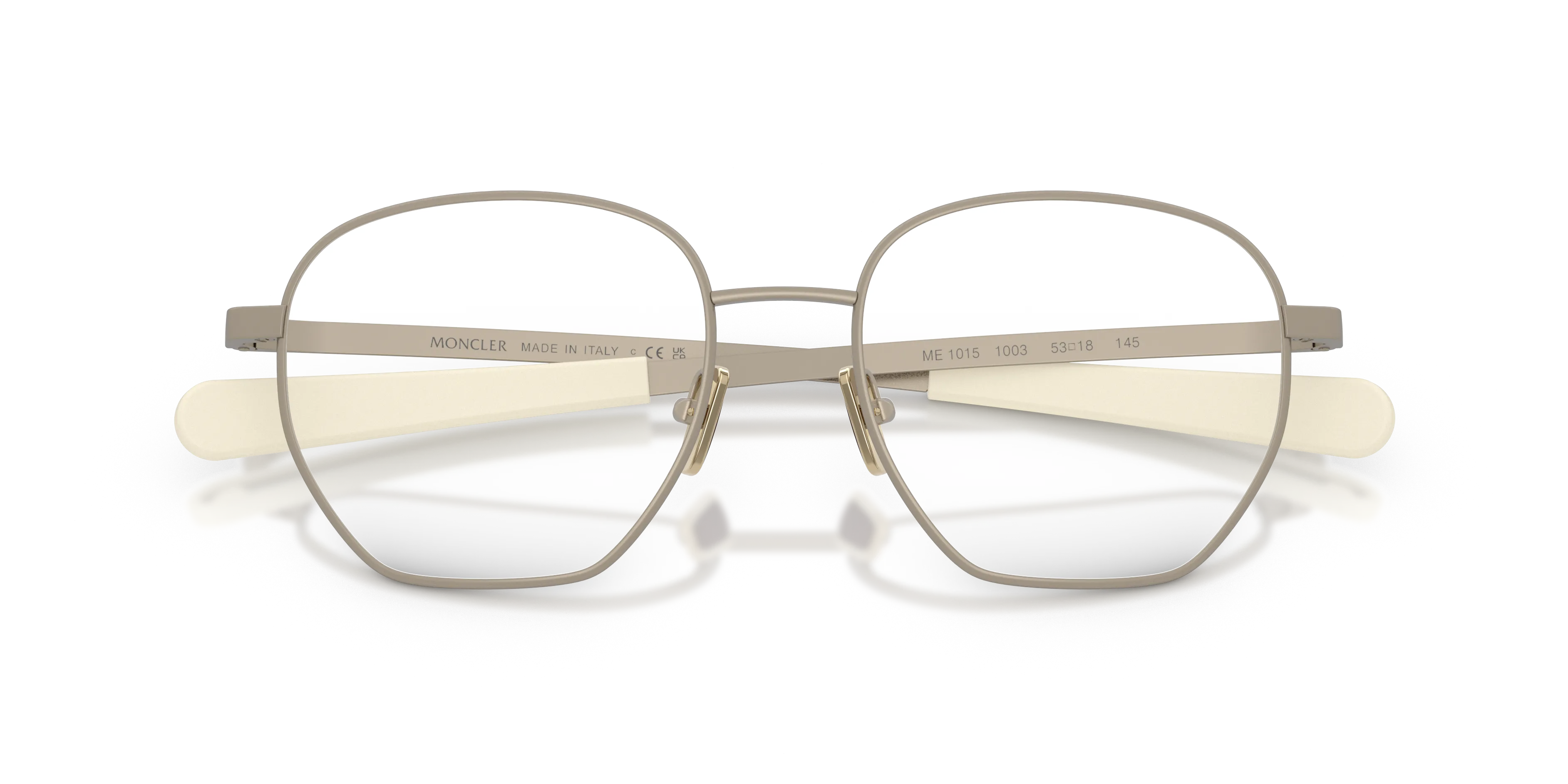 Moncler ME1015 1003 Montature da vista Metallo Bronzo Trasparente Rotonda Normale - immagine 2