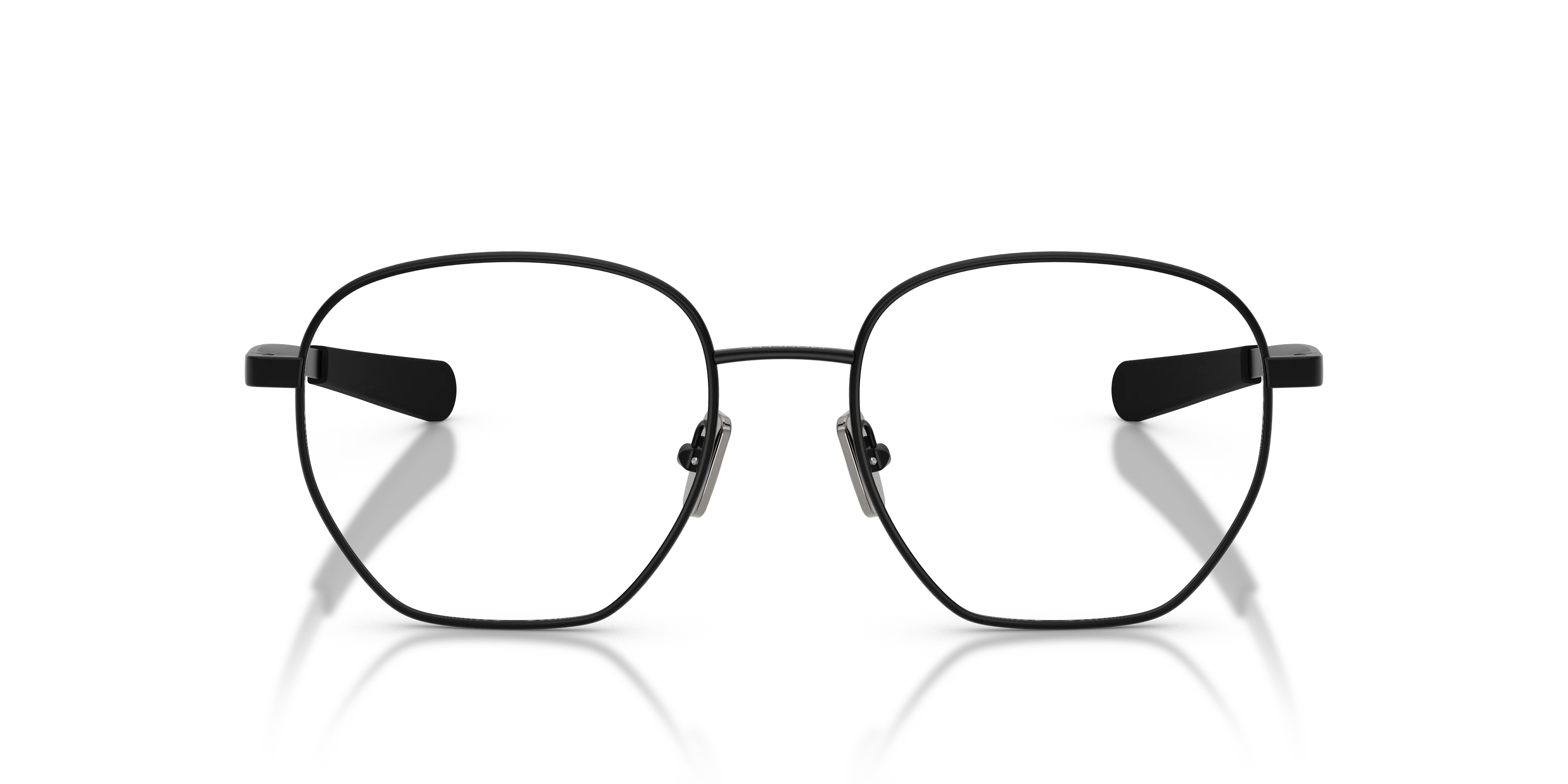 Moncler ME1015 1001 Montature da vista Metallo Nero Trasparente Rotonda Normale - immagine 3