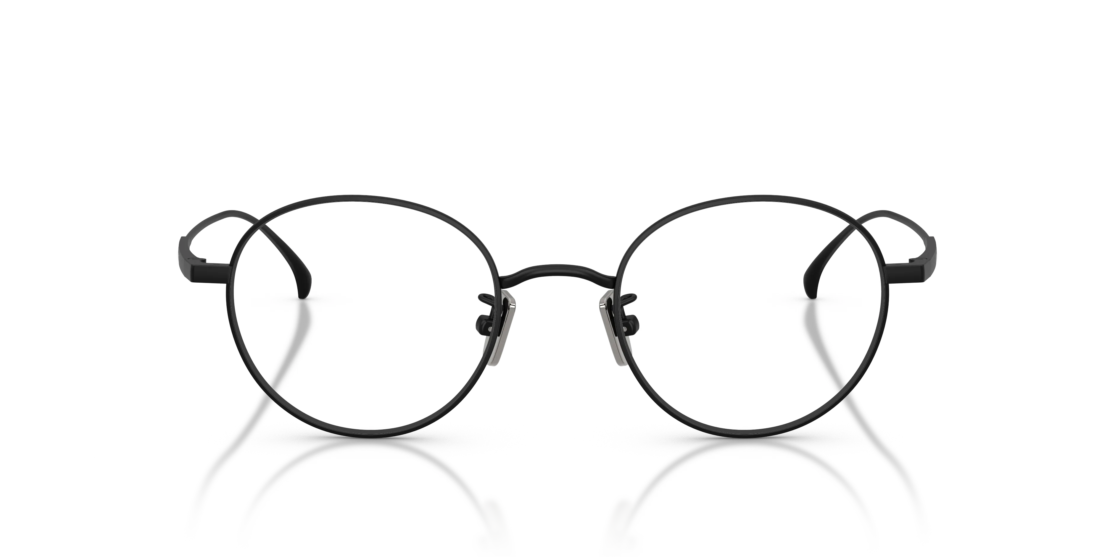 Moncler ME1013TD 1001 Montature da vista Titanio Nero Trasparente Rotonda Normale - immagine 3