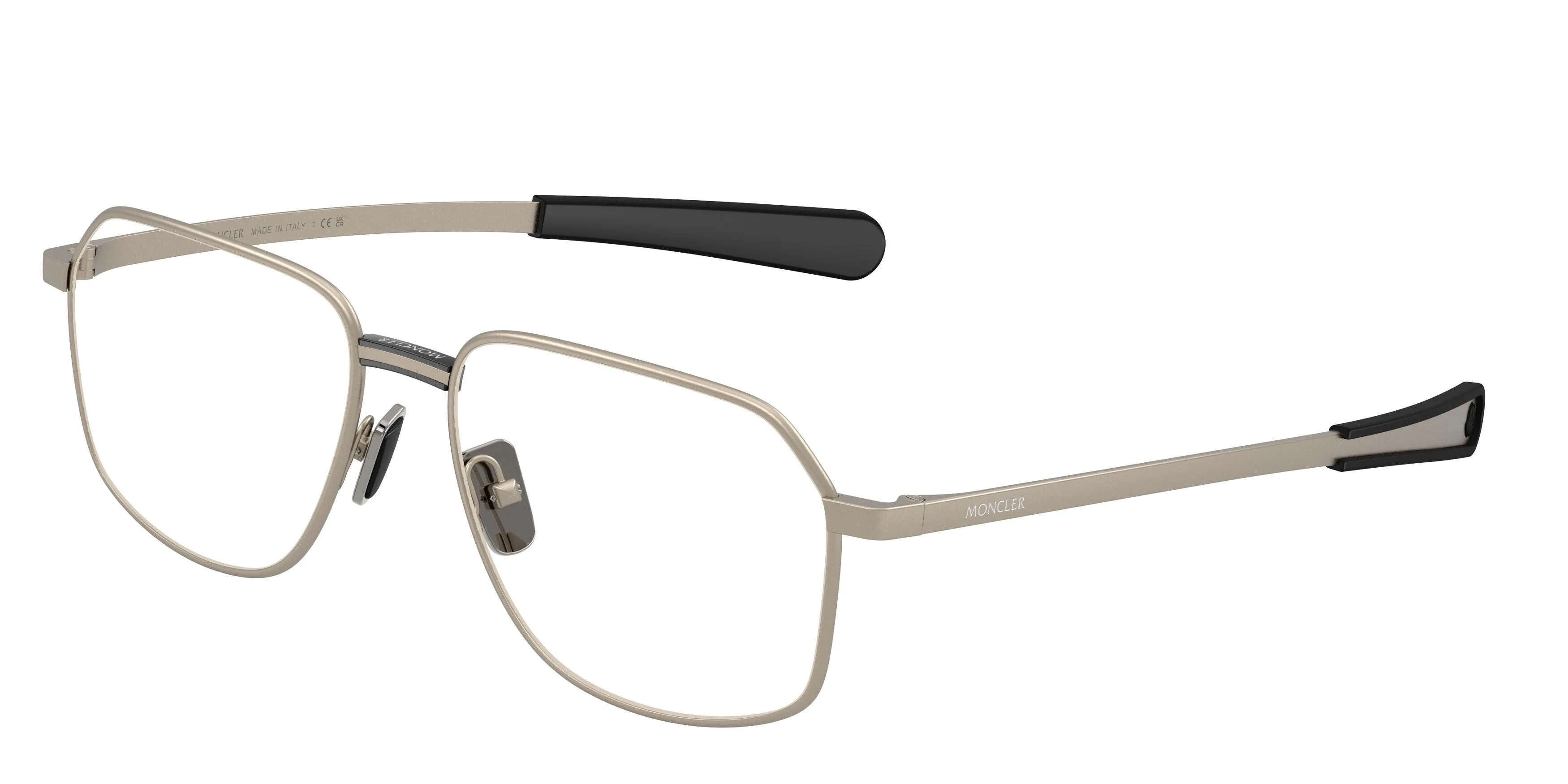 Moncler ME1010 1003 Montature da vista Metallo Bronzo Trasparente Squadrata Normale - immagine 1