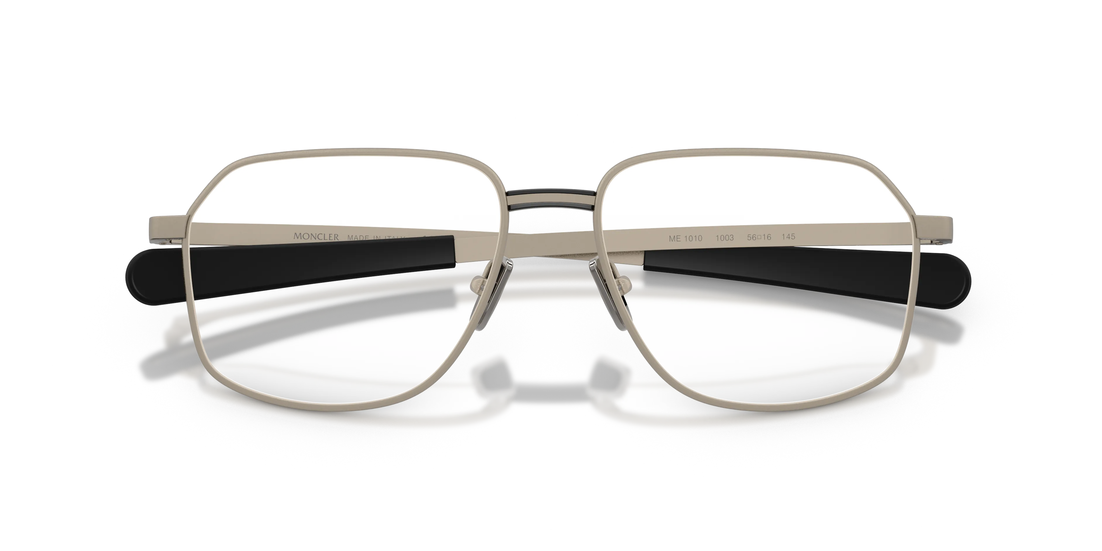 Moncler ME1010 1003 Montature da vista Metallo Bronzo Trasparente Squadrata Normale - immagine 2