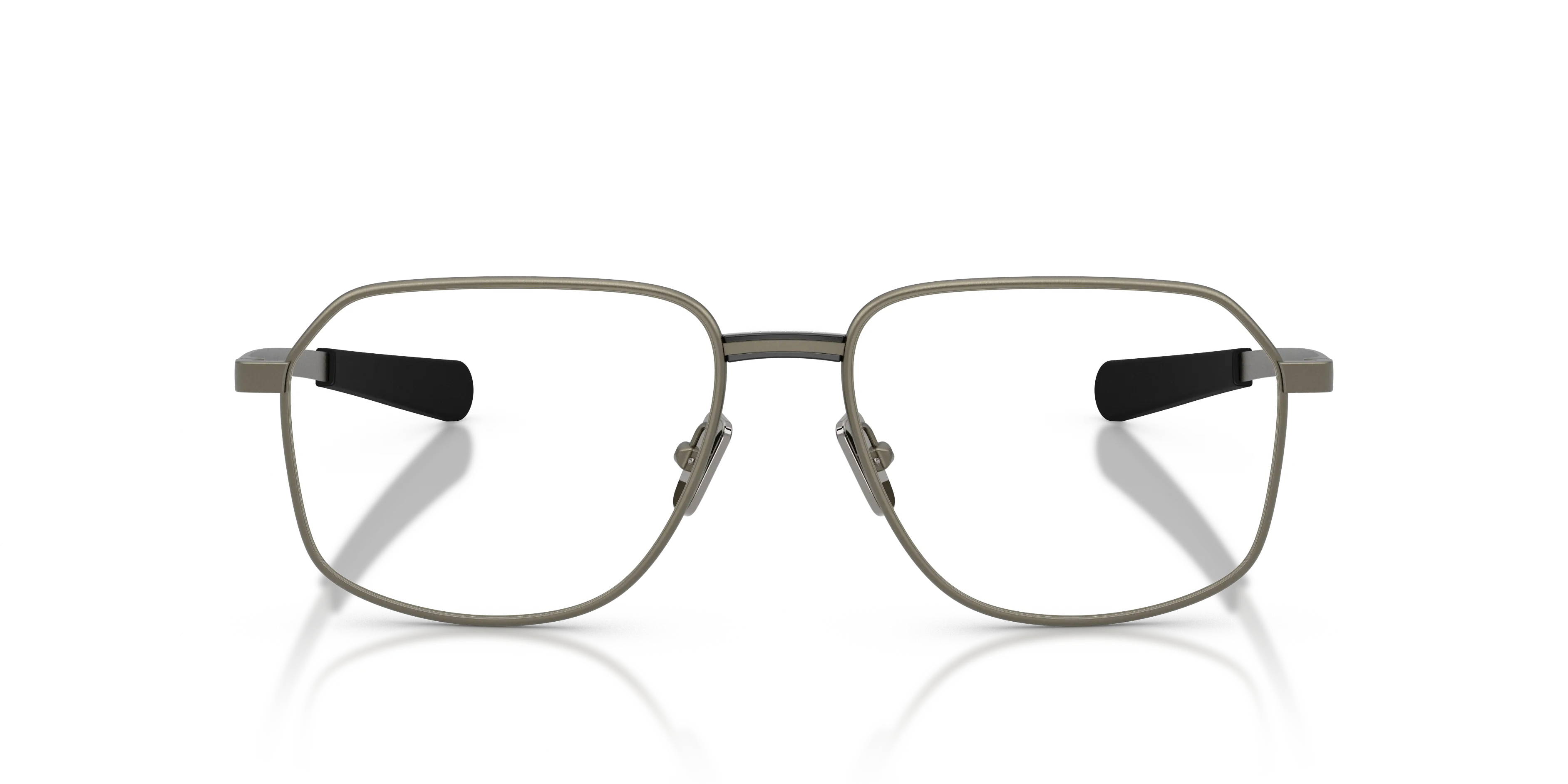 Moncler ME1010 1002 Montature da vista Metallo Grigio Trasparente Squadrata Normale - immagine 3
