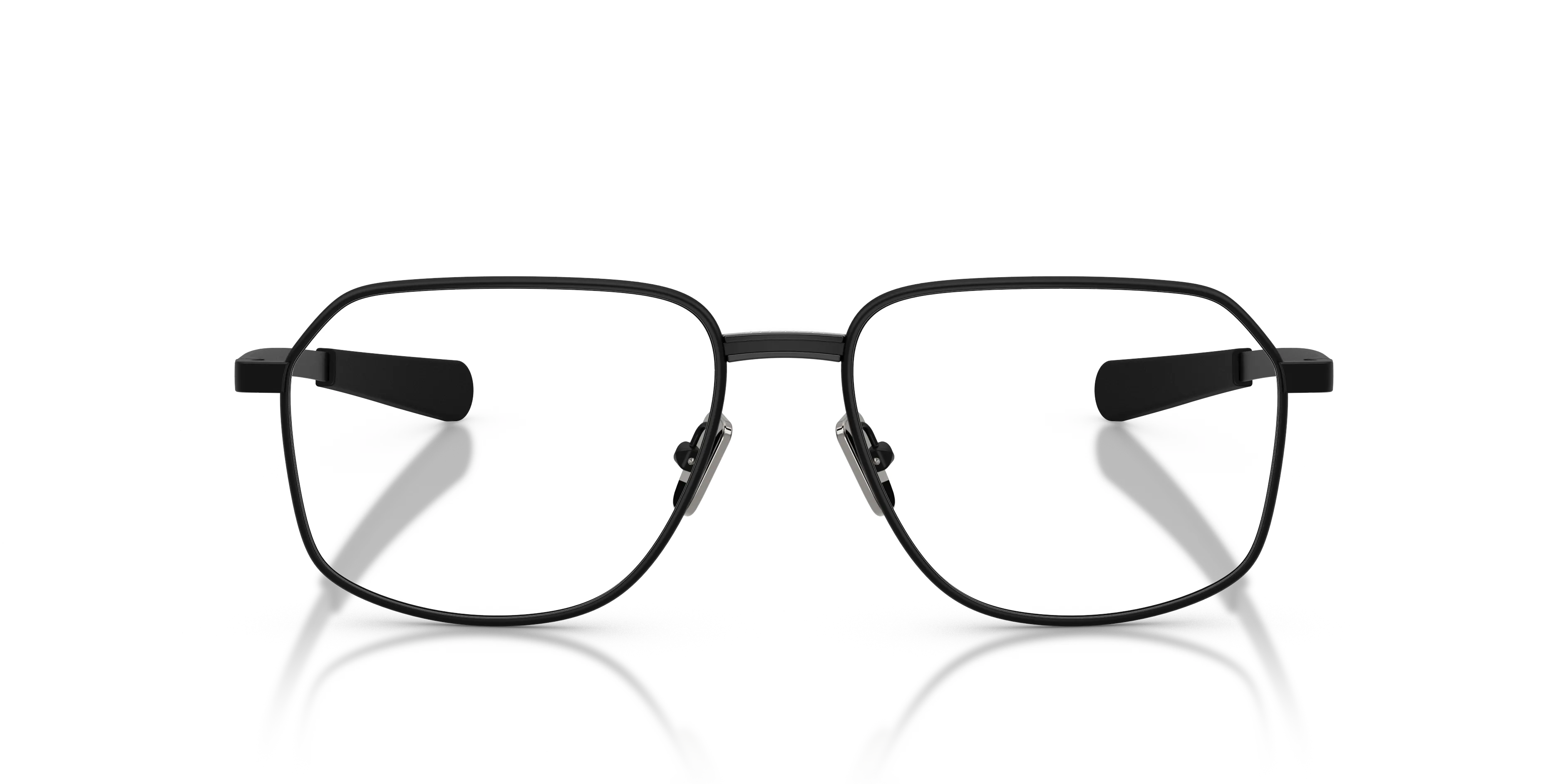 Moncler ME1010 1001 Montature da vista Metallo Nero Trasparente Squadrata Normale - immagine 3