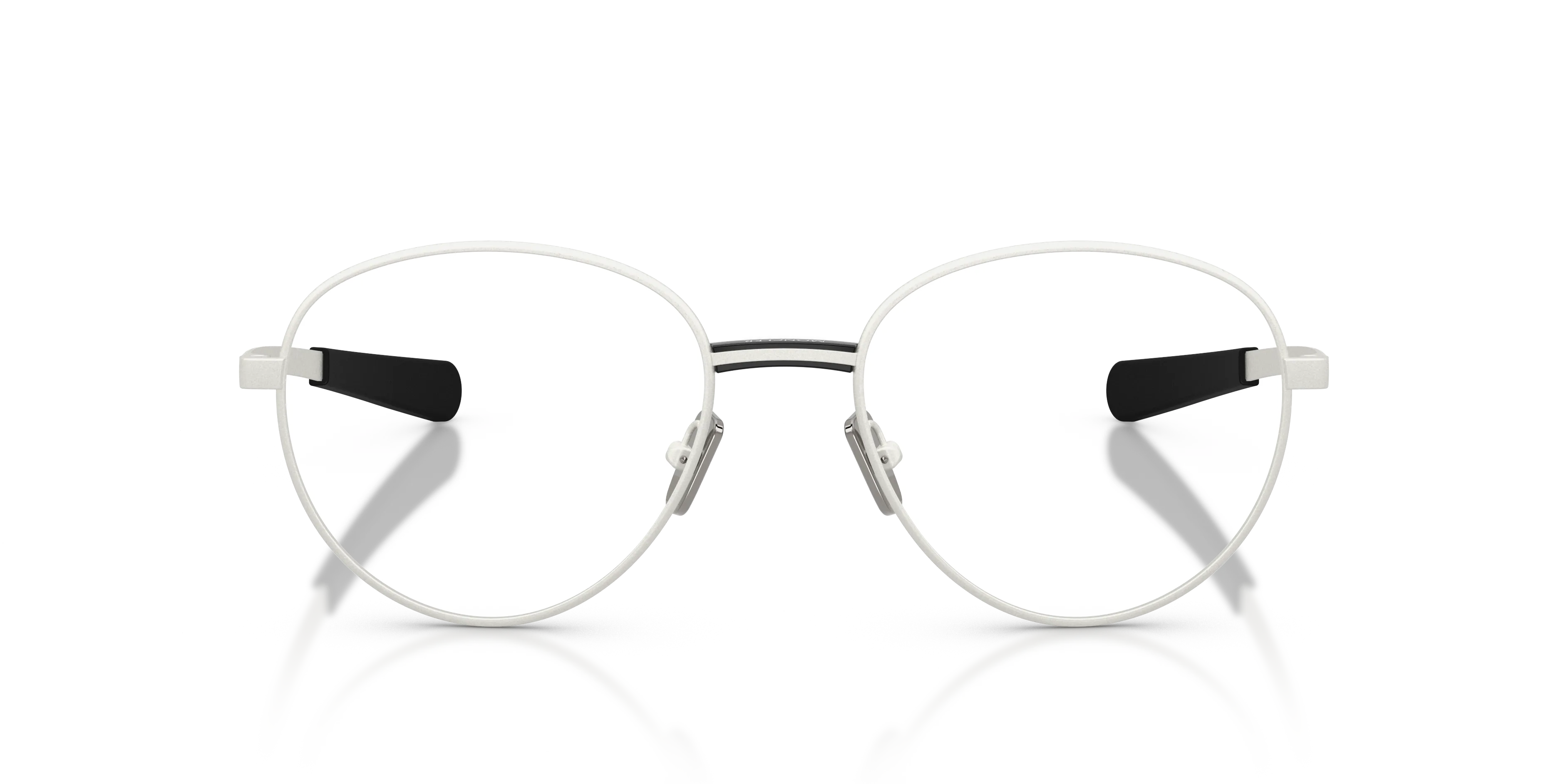 Moncler ME1009 1004 Montature da vista Metallo Argento Trasparente Rotonda Normale - immagine 3