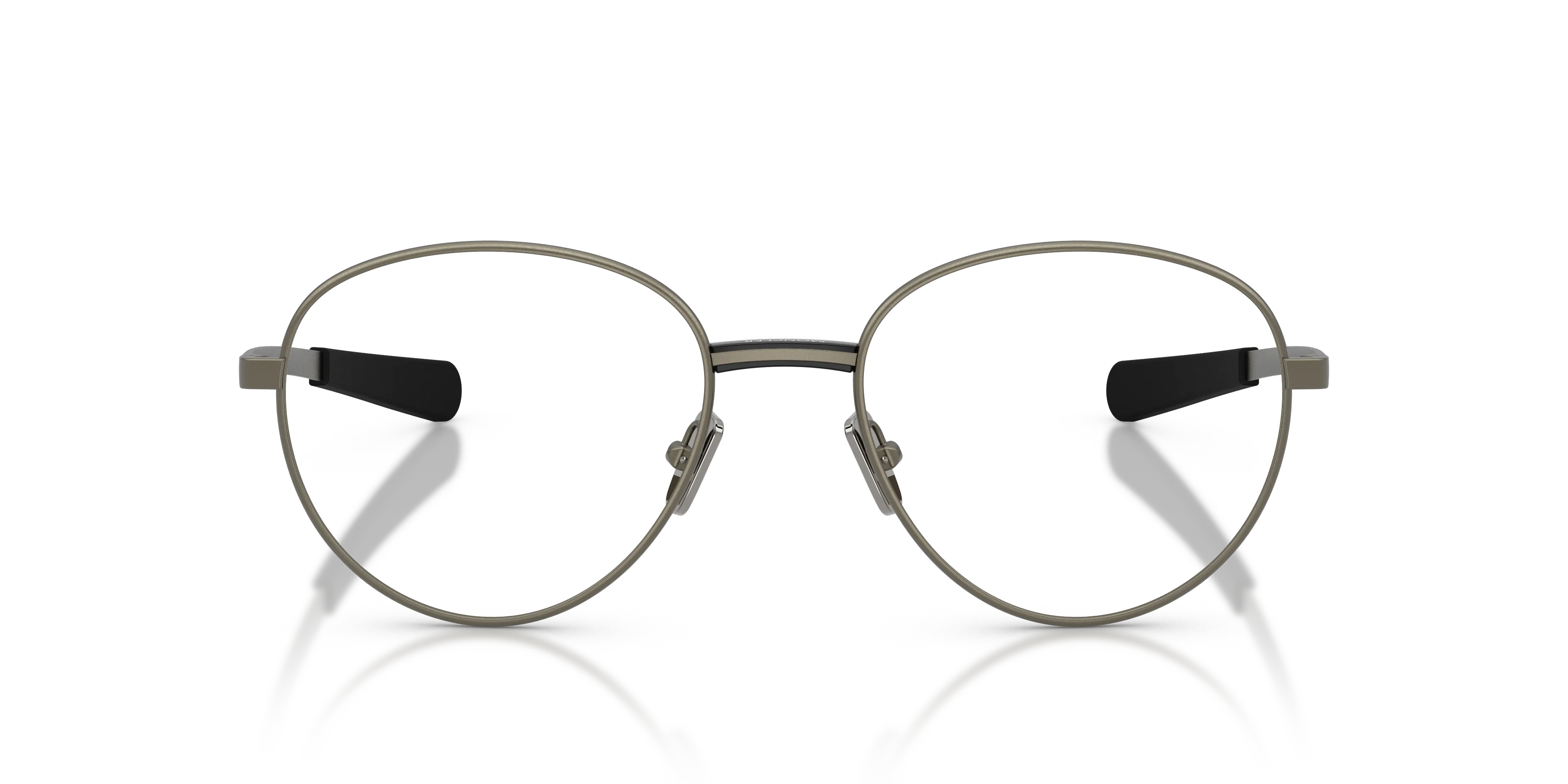 Moncler ME1009 1002 Montature da vista Metallo Grigio Trasparente Rotonda Normale - immagine 3