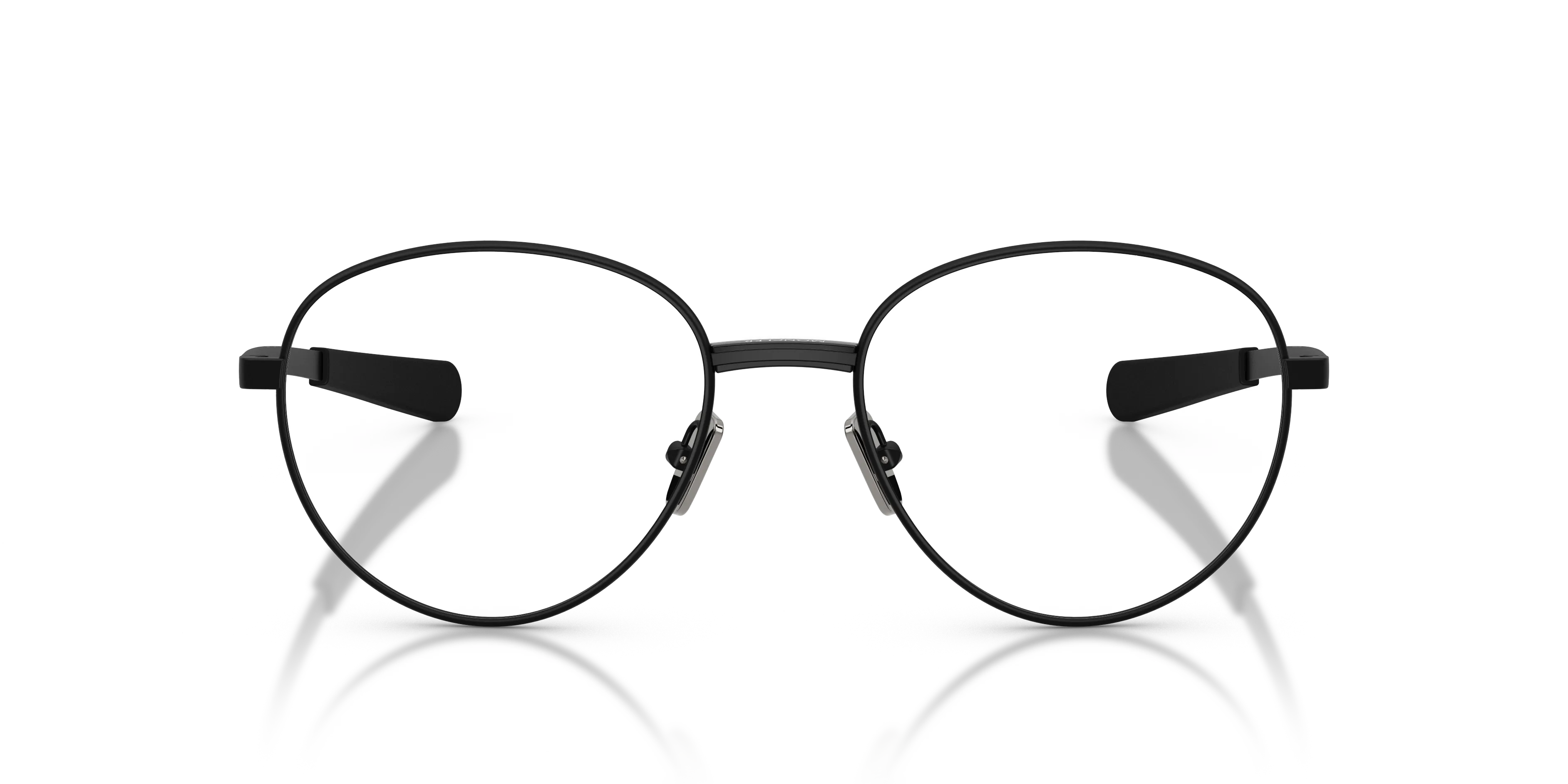 Moncler ME1009 1001 Montature da vista Metallo Nero Trasparente Rotonda Normale - immagine 3