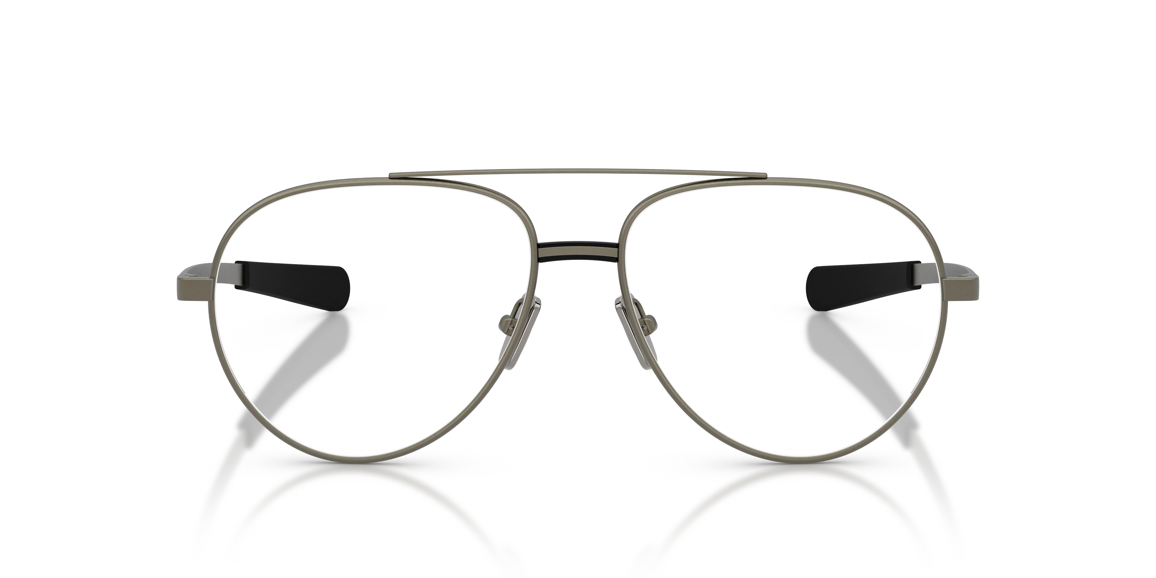 Moncler ME1008 1002 Montature da vista Metallo Grigio Trasparente Pilot Normale - immagine 3