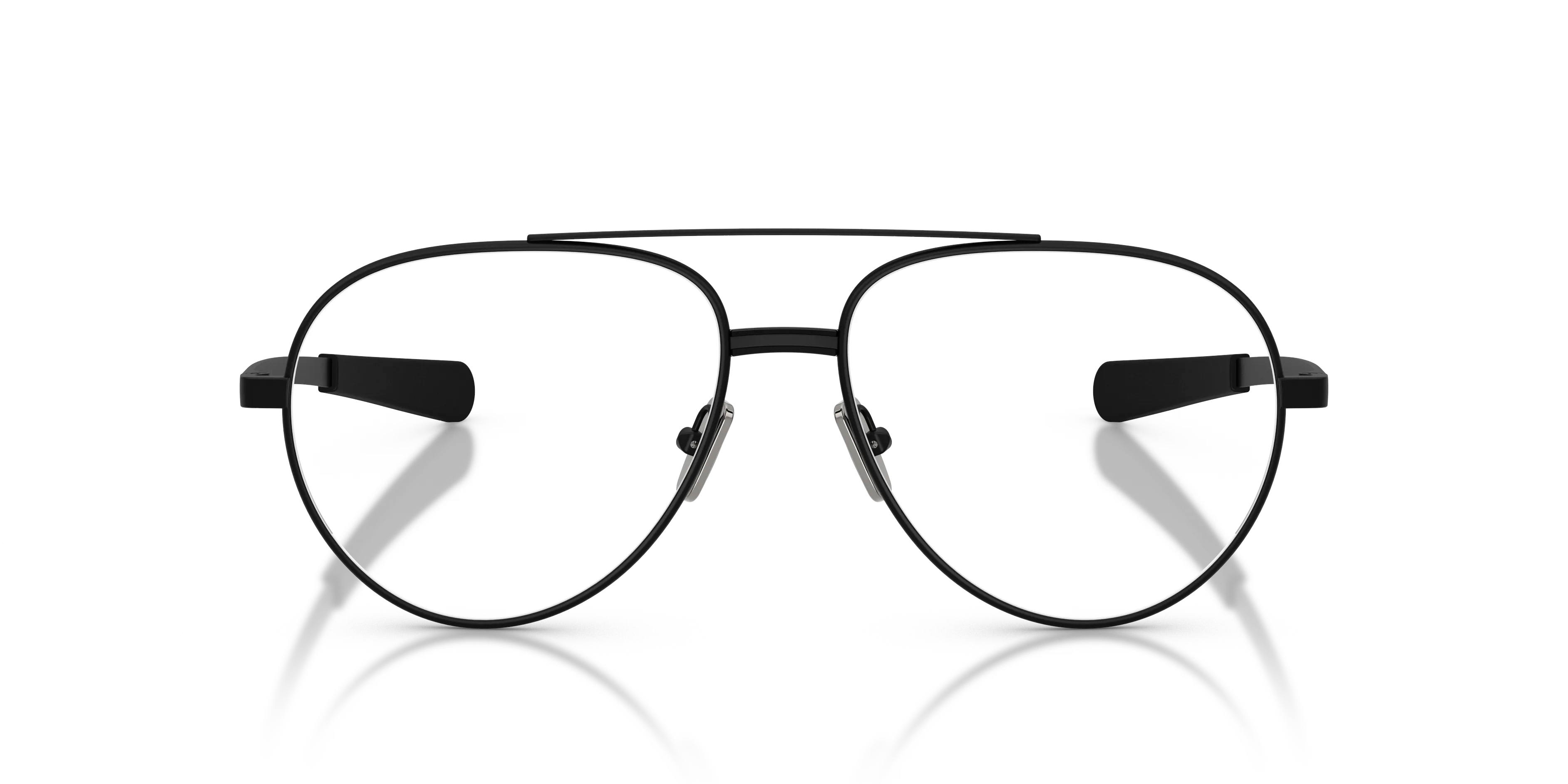 Moncler ME1008 1001 Montature da vista Metallo Nero Trasparente Pilot Normale - immagine 3