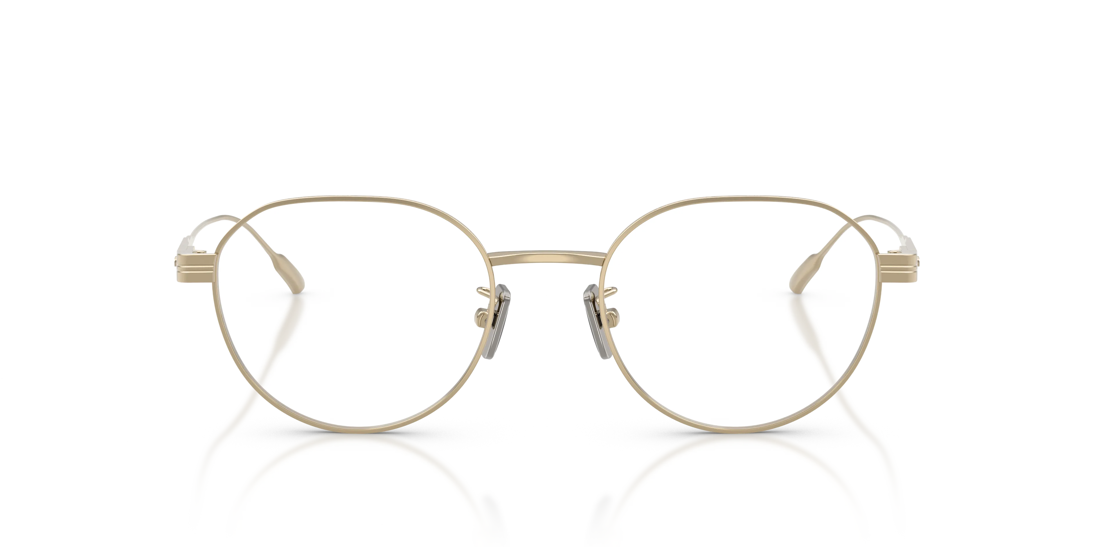 Moncler ME1007TD 1007 Montature da vista Titanio Oro Trasparente Rotonda Normale - immagine 3