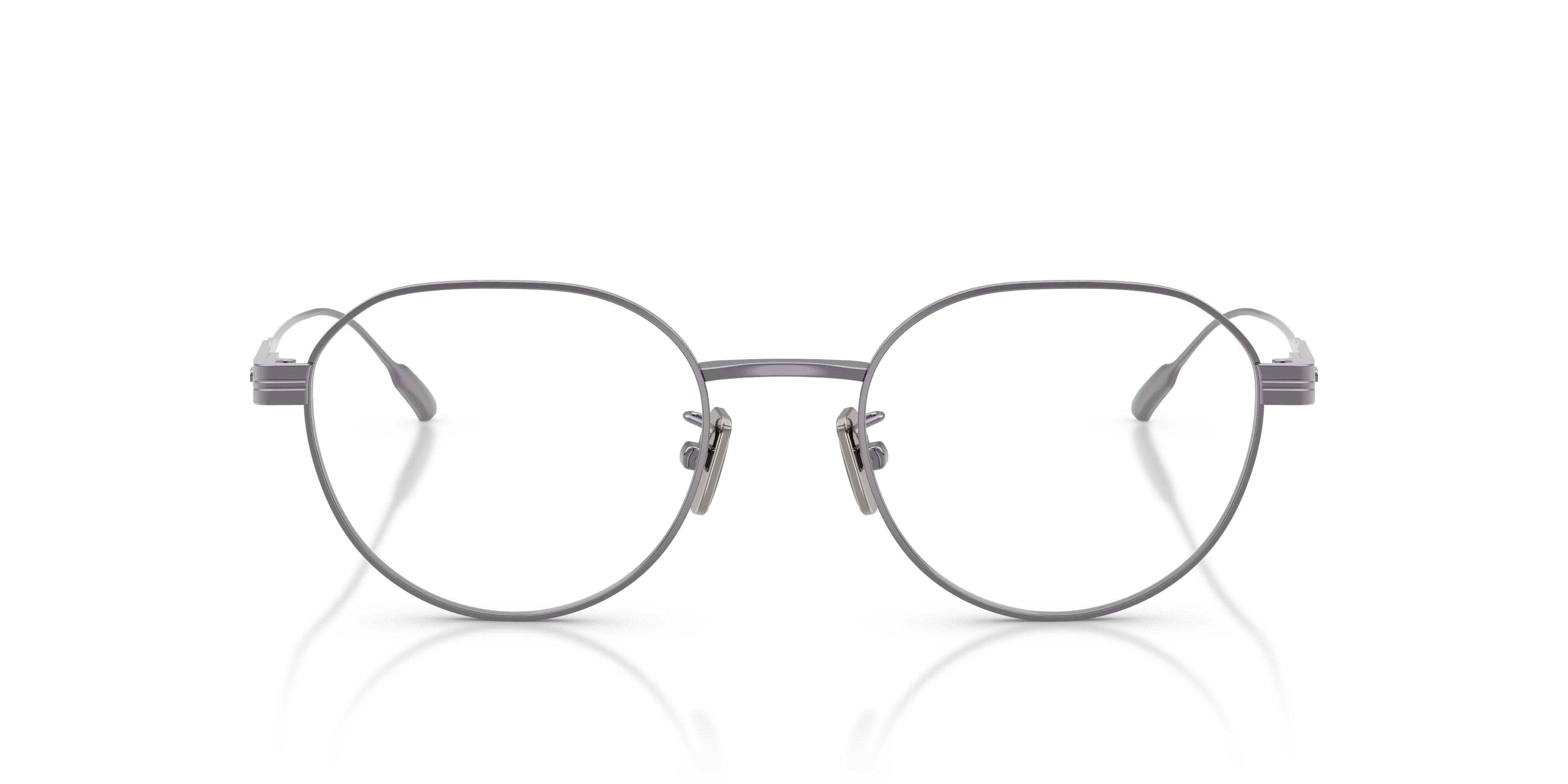 Moncler ME1007TD 1005 Montature da vista Titanio Grigio Trasparente Rotonda Normale - immagine 3