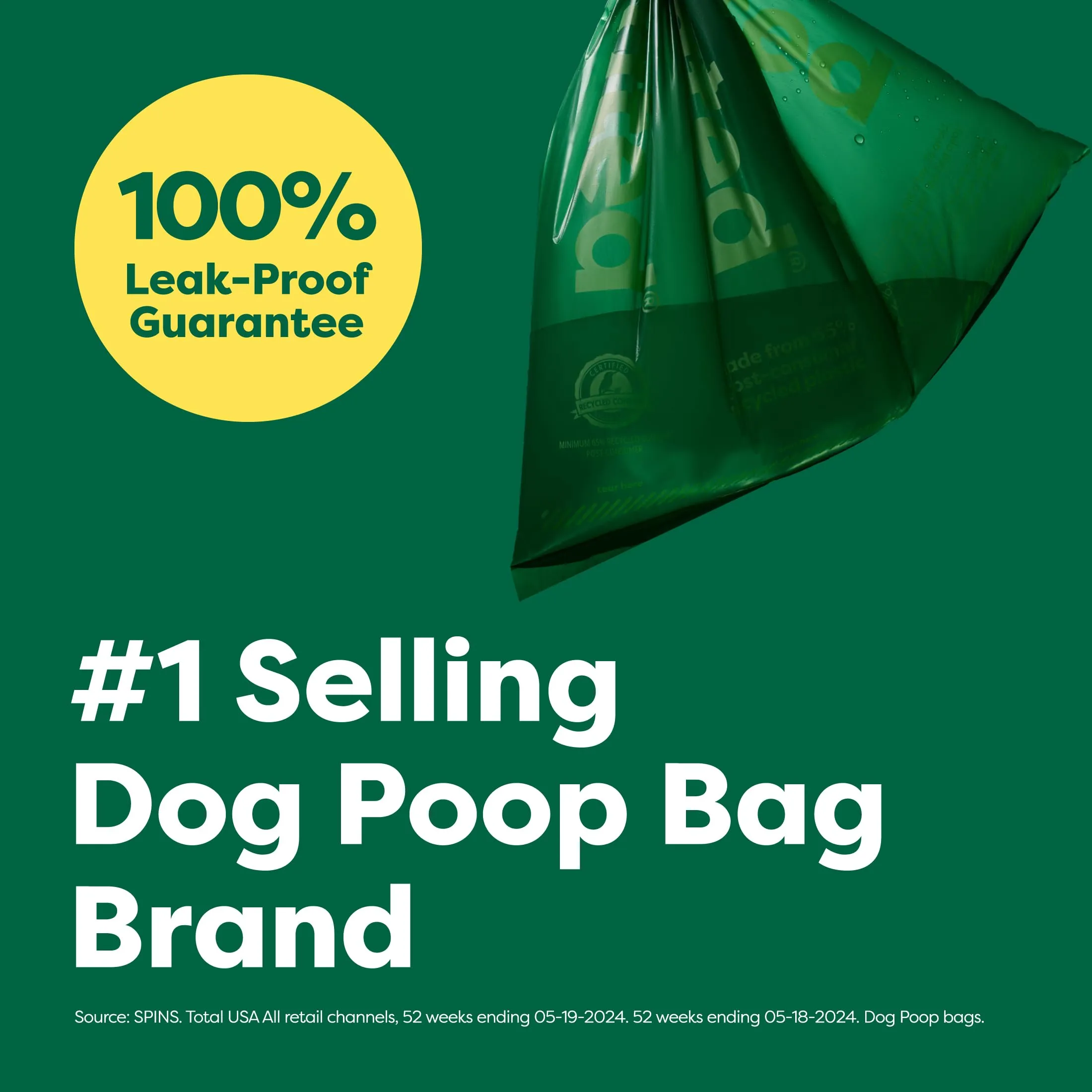Earth Rated Sacchetti igienici per cani, a prova di perdite e extra resistenti, rotoli di ricarica in confezione convenienza, senza profumo, 315 pezzi - immagine 2