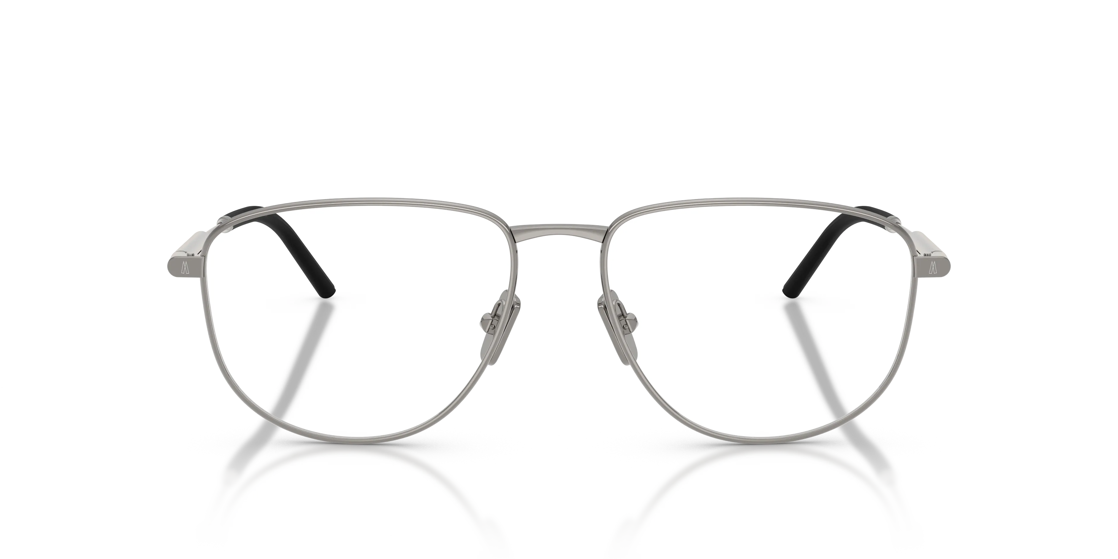Moncler ME1005 1005 Montature da vista Acciaio Grigio Trasparente Rotonda Normale - immagine 3